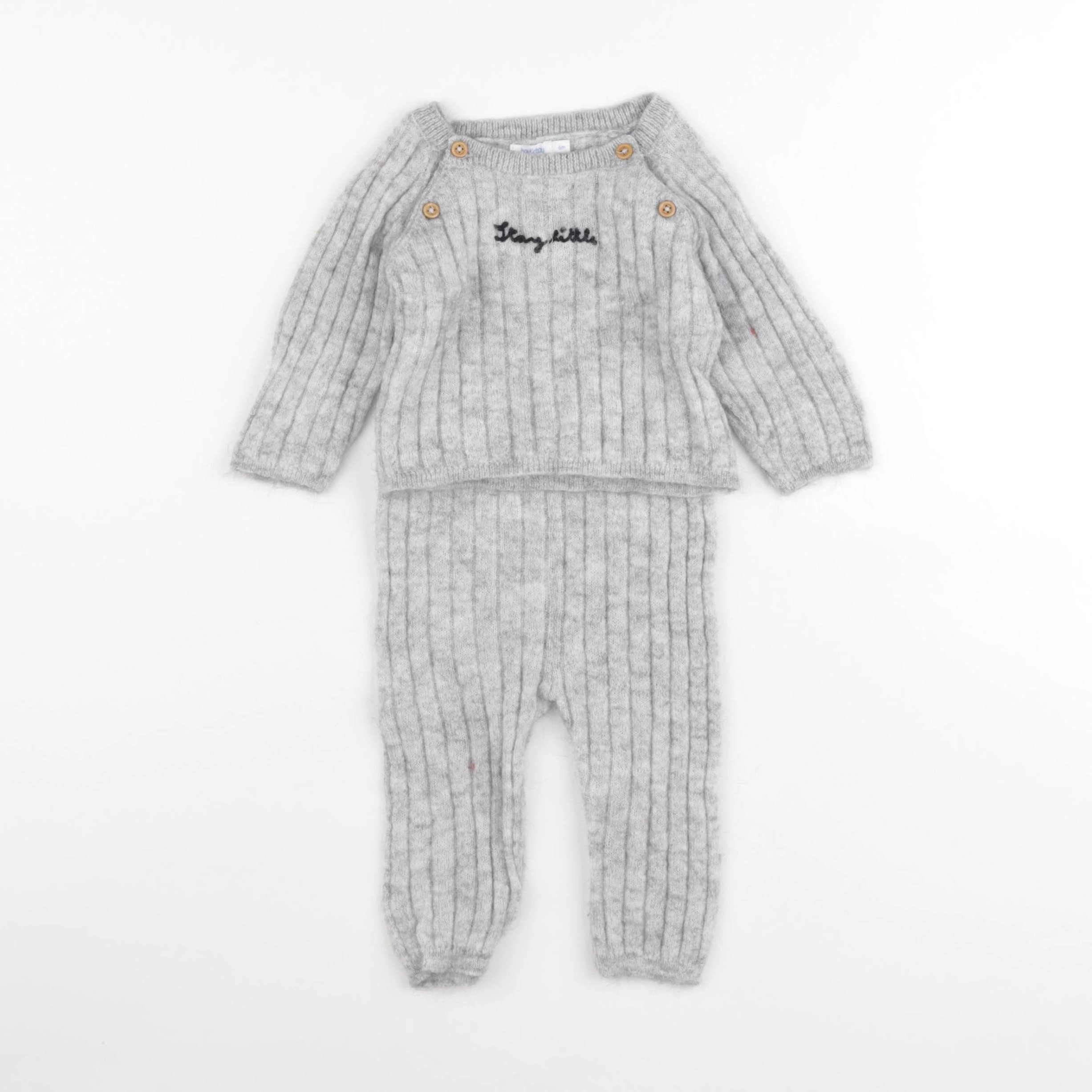 Boutchou - ensemble gris - 6 mois