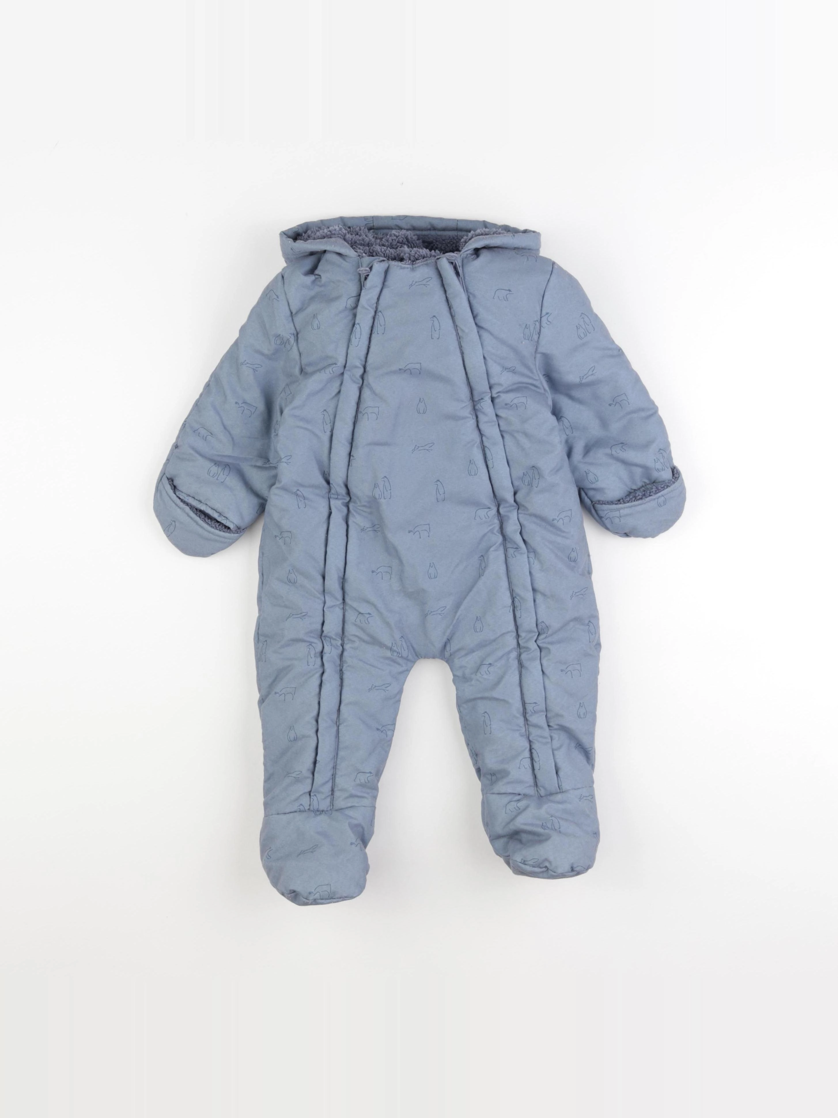 Vertbaudet - combi-pilote bleu - 9 mois