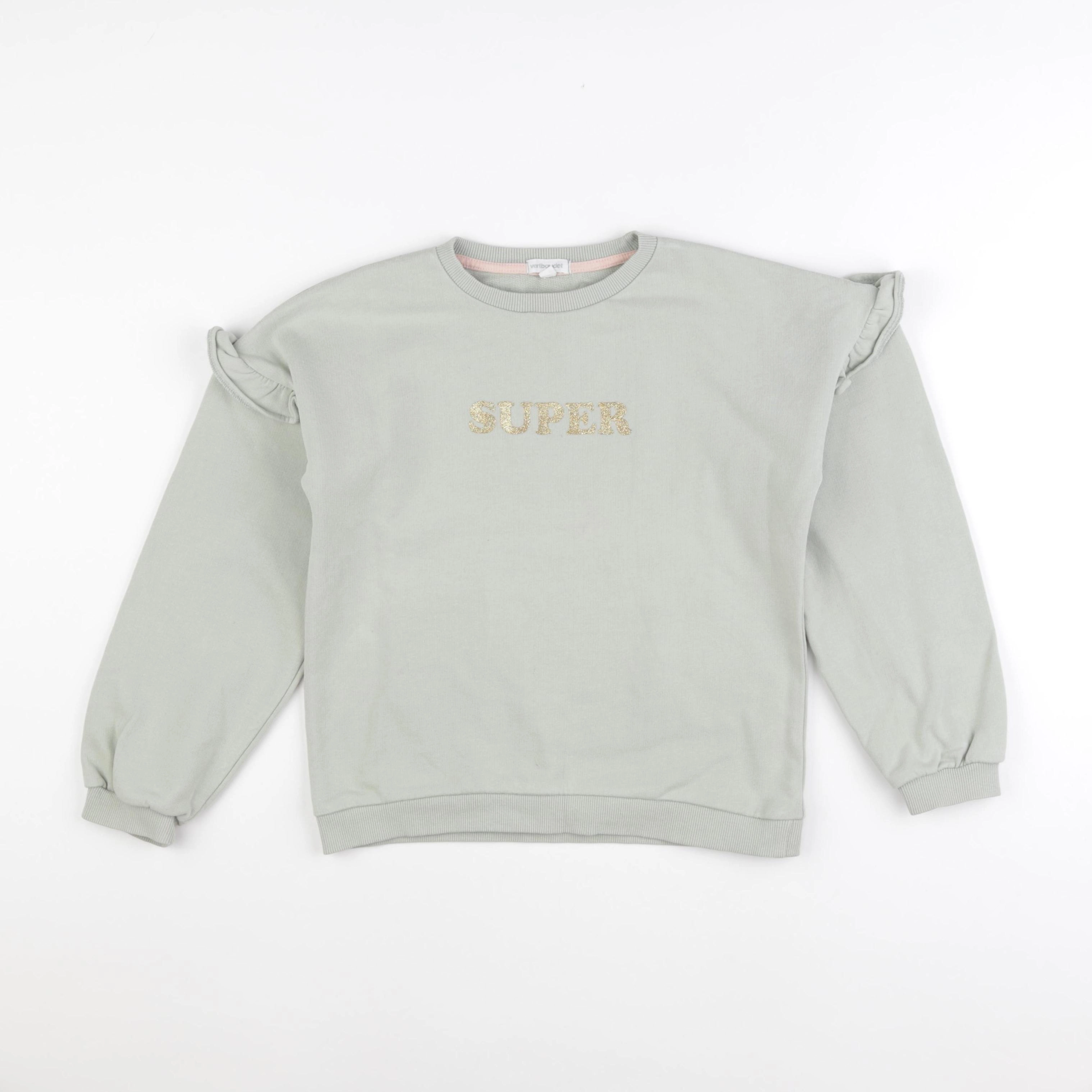 Vertbaudet - sweat vert - 10 ans