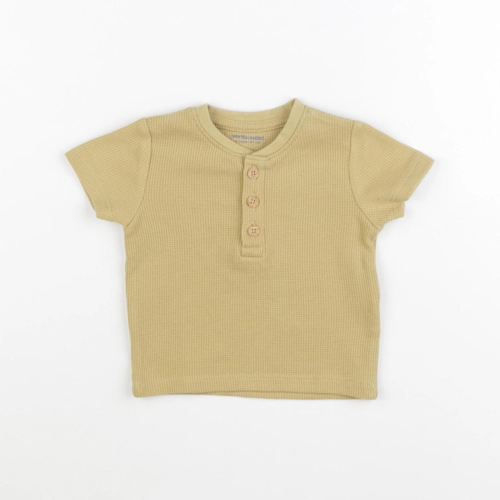 Vertbaudet - tee-shirt jaune - 6 mois