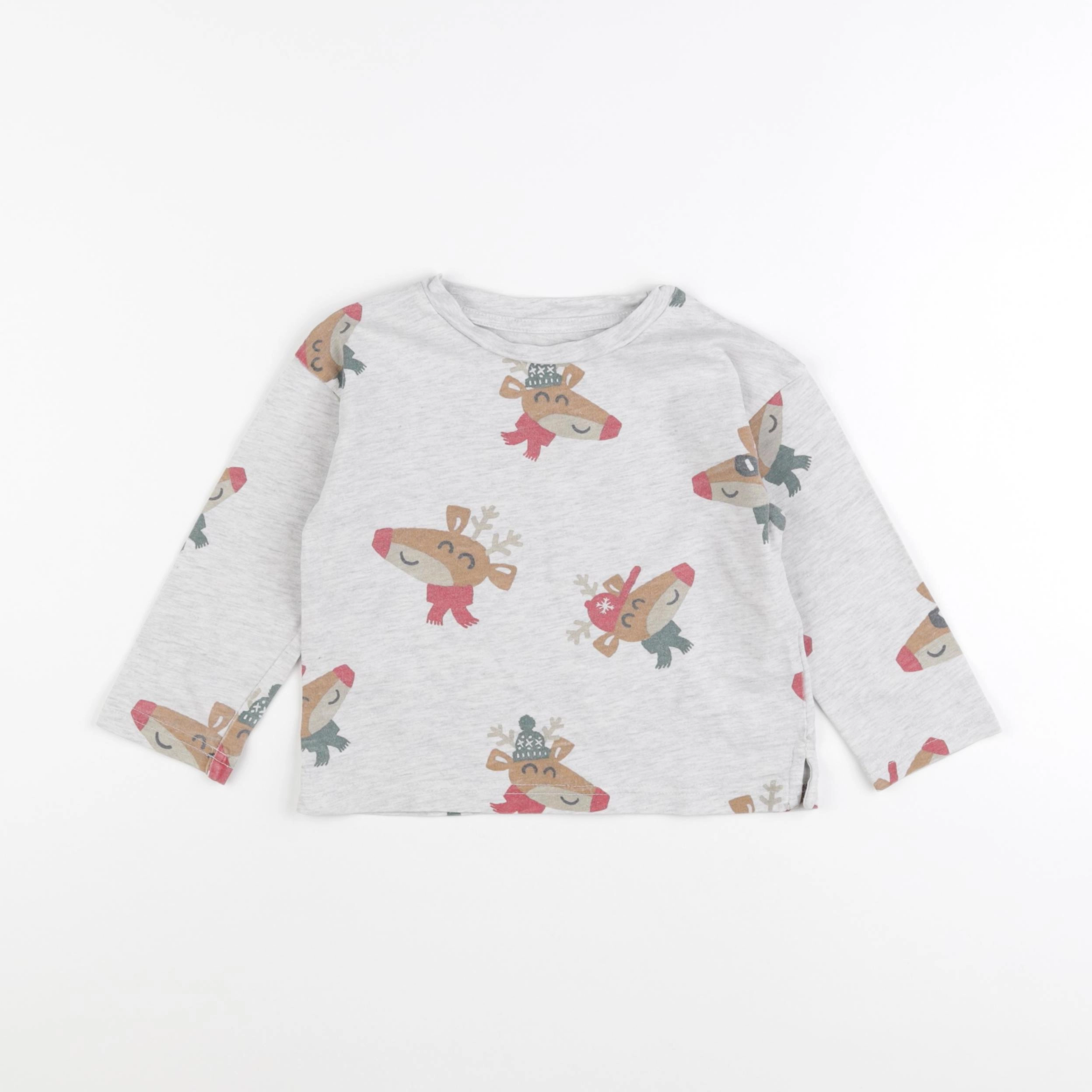 Vertbaudet - tee-shirt gris - 3 ans
