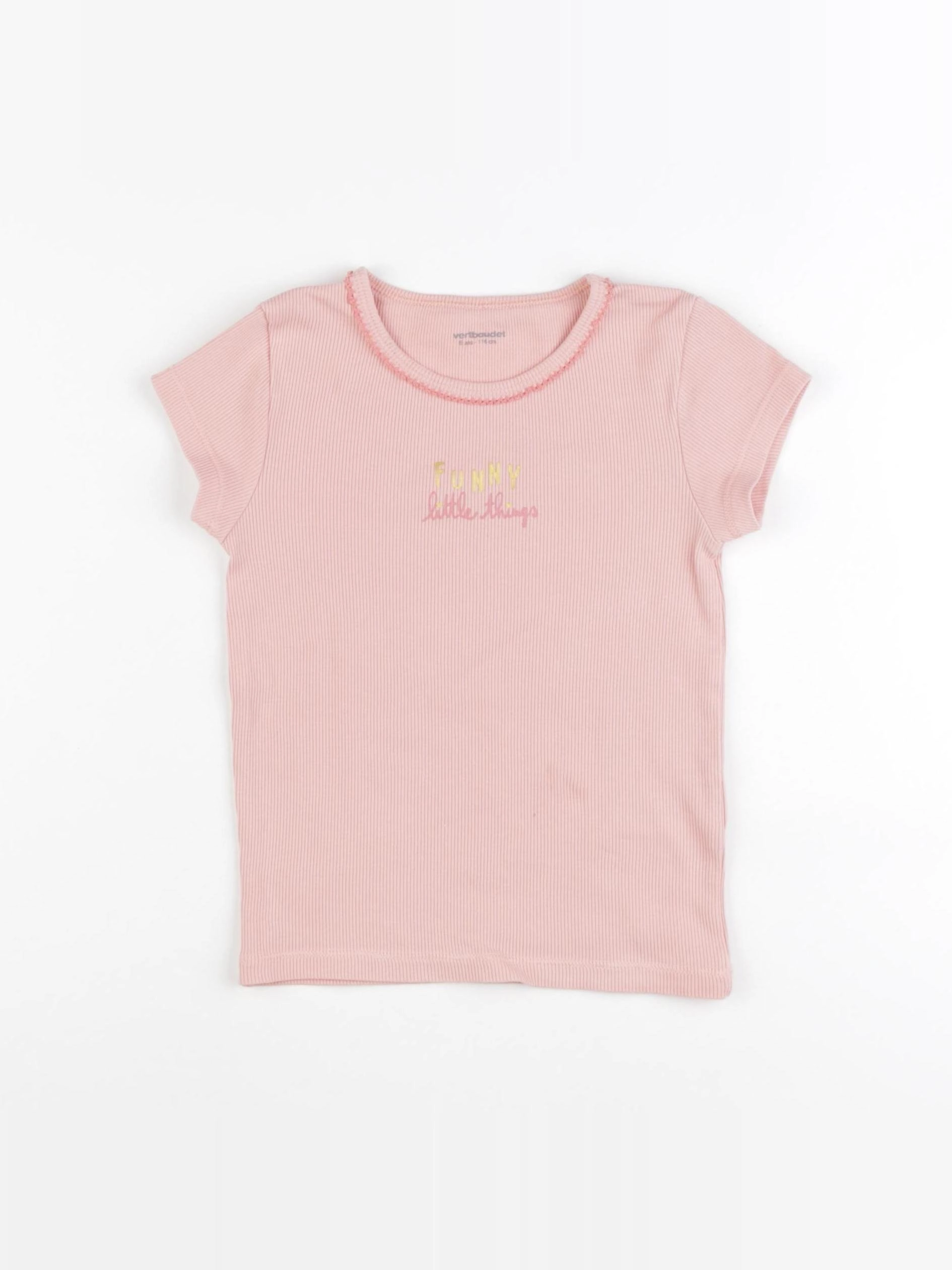 Vertbaudet - maillot de corps rose - 6 ans