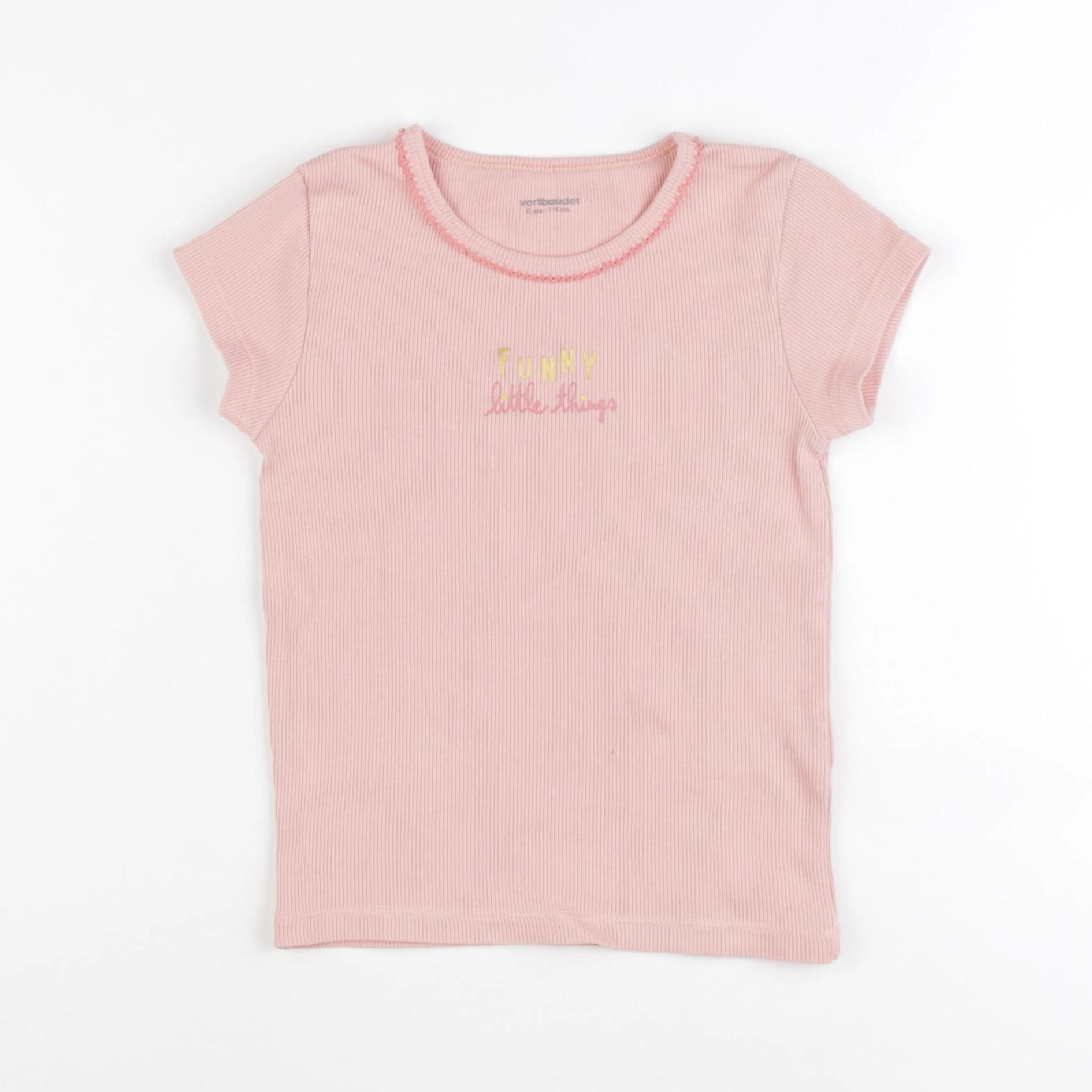 Vertbaudet - maillot de corps rose - 6 ans