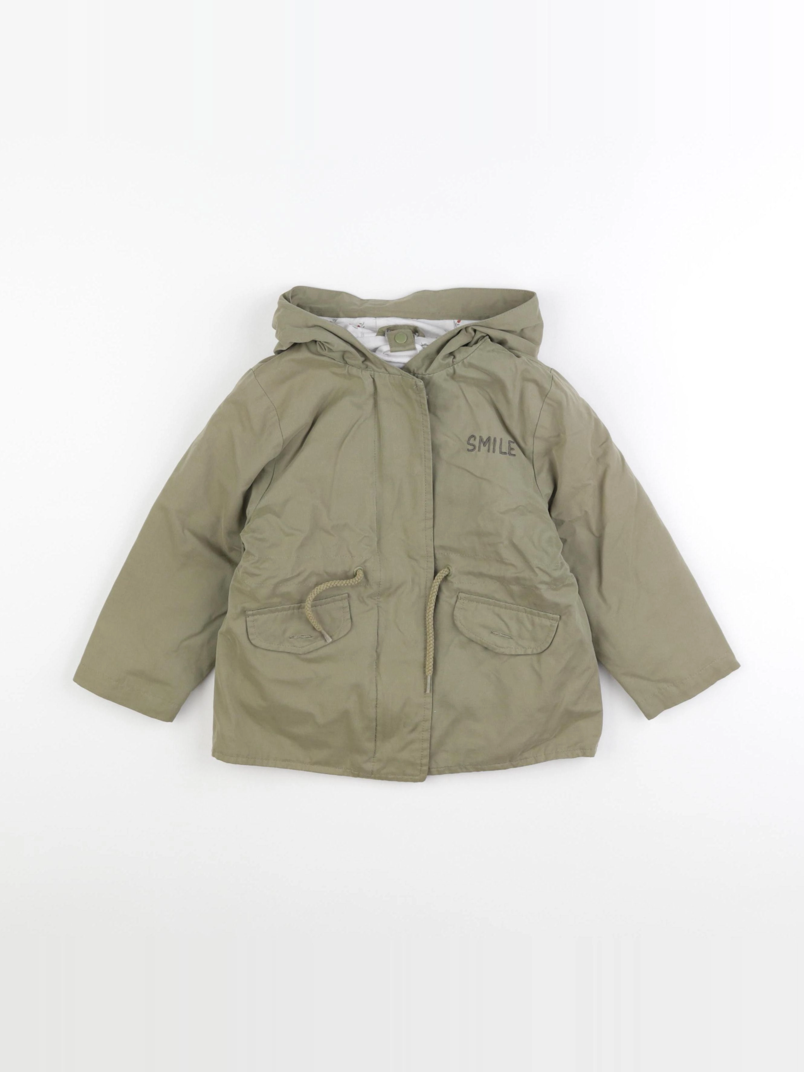 Vertbaudet - parka vert - 36 mois