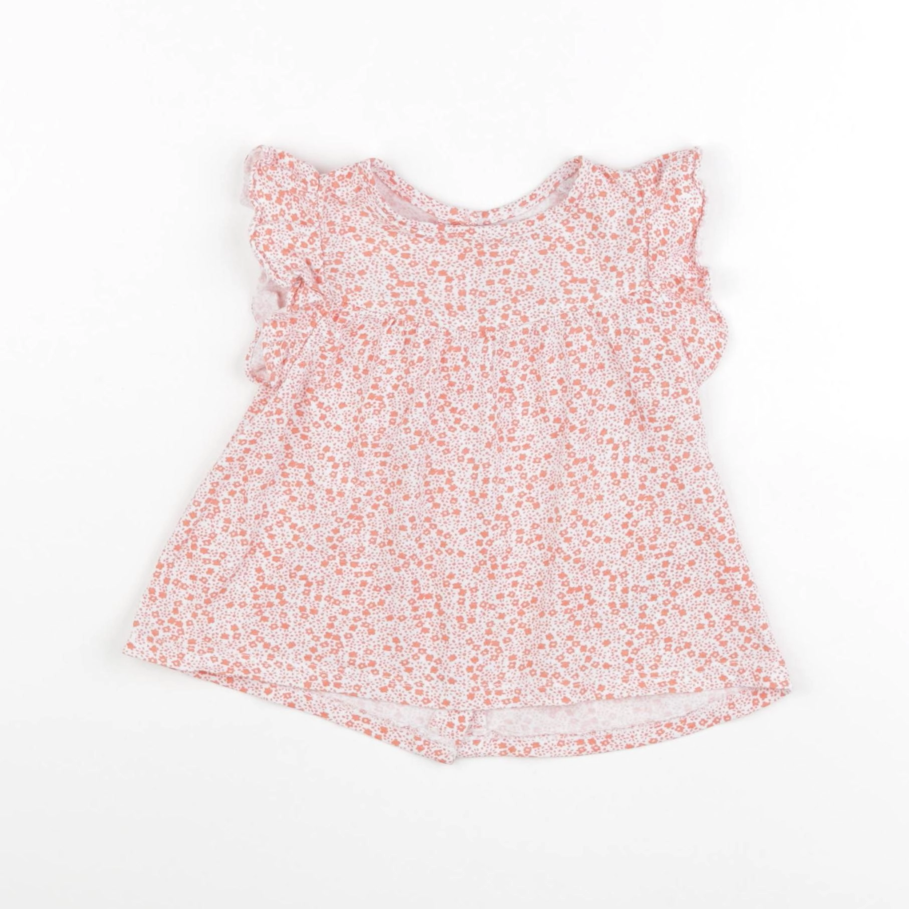 Vertbaudet - tee-shirt rose, blanc - 18 mois