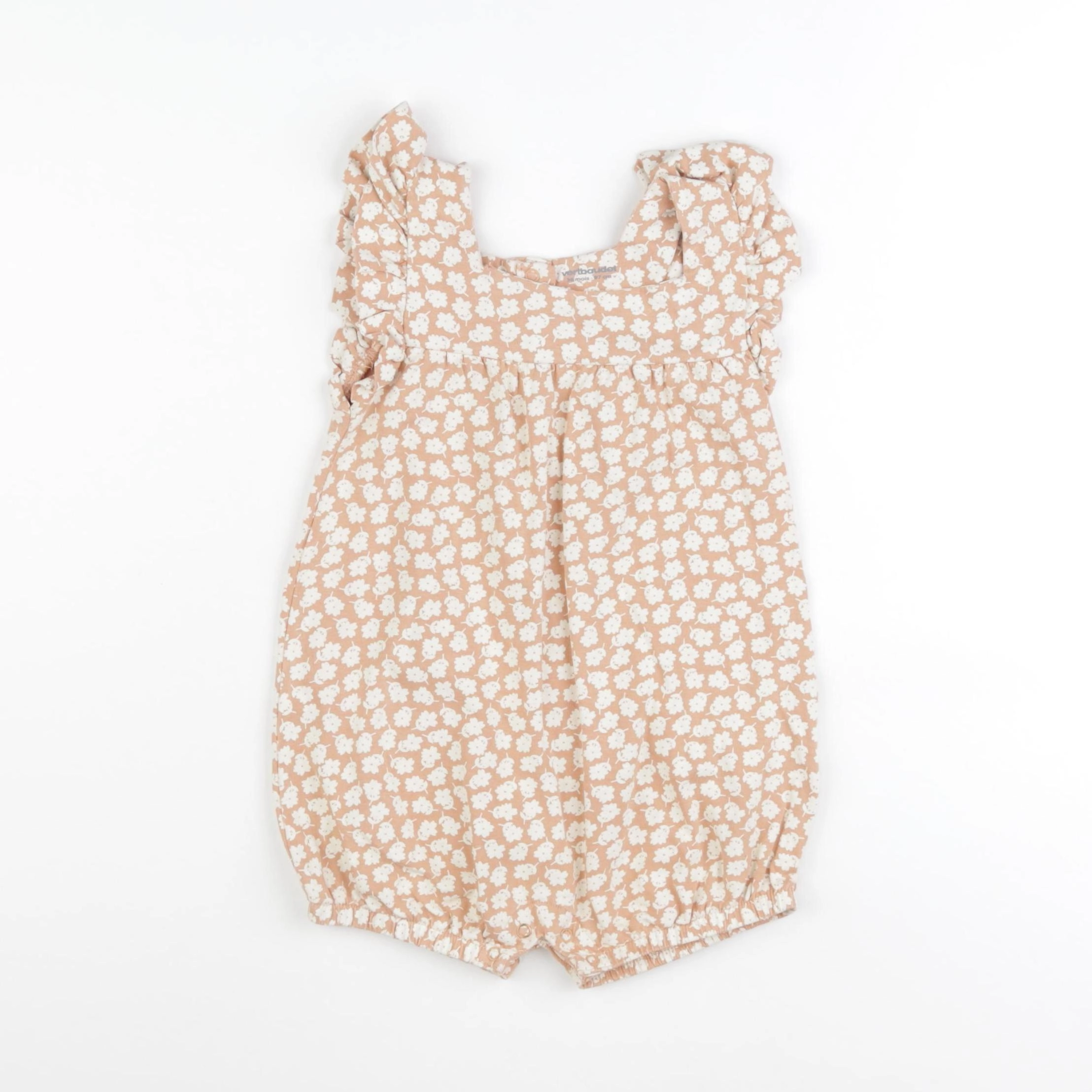 Vertbaudet - pyjama coton rose, blanc - 36 mois