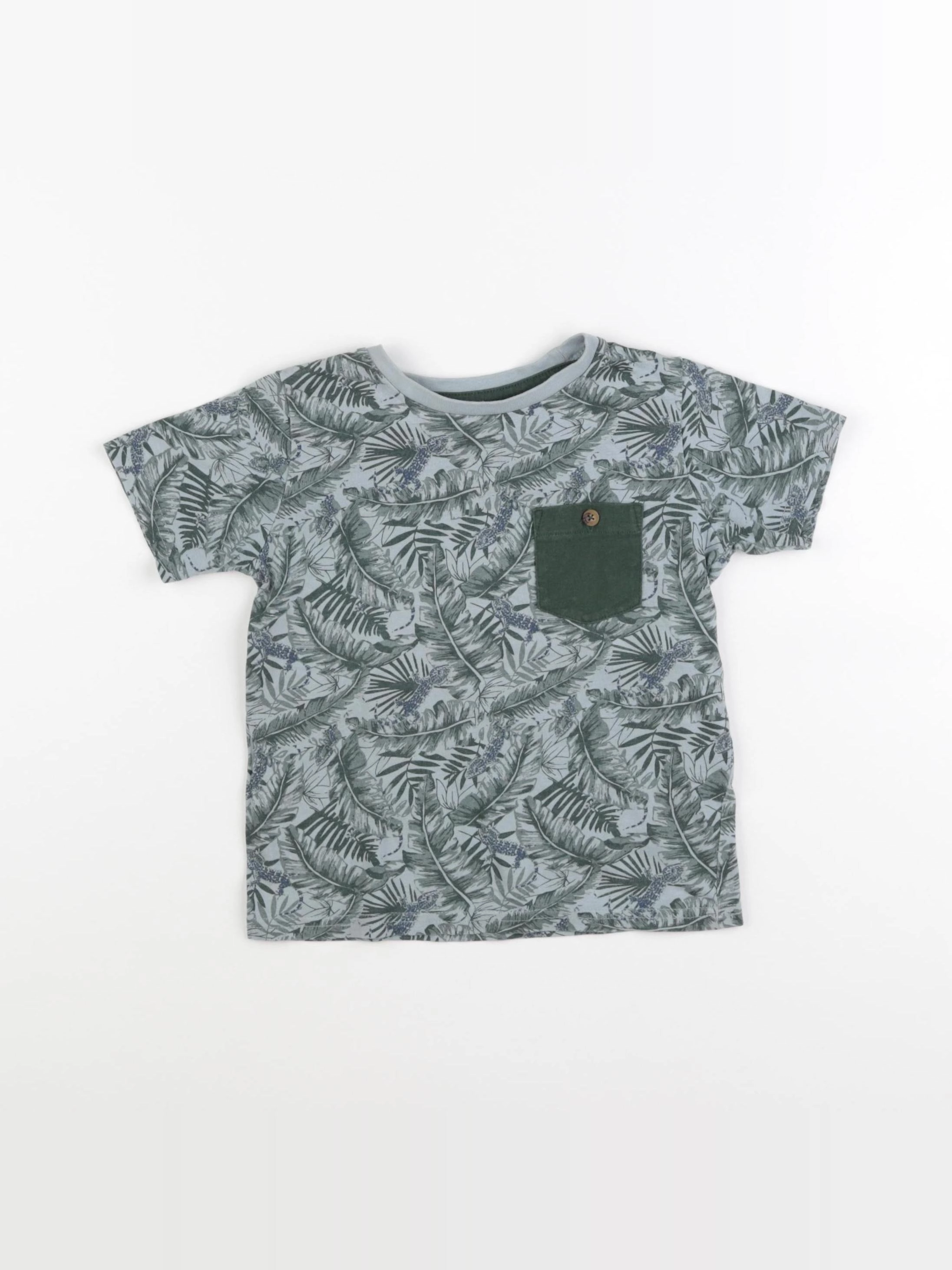 Vertbaudet - tee-shirt vert - 4 ans