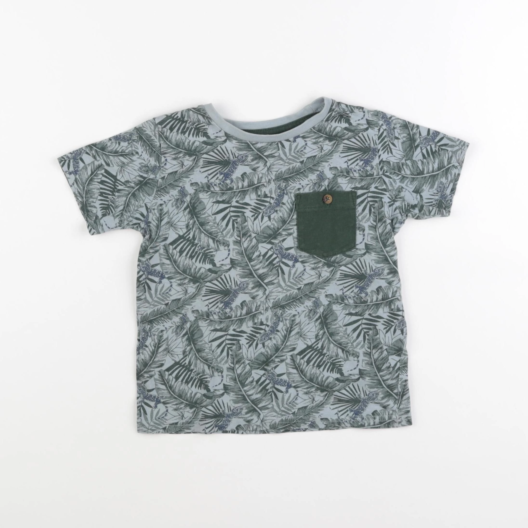 Vertbaudet - tee-shirt vert - 4 ans