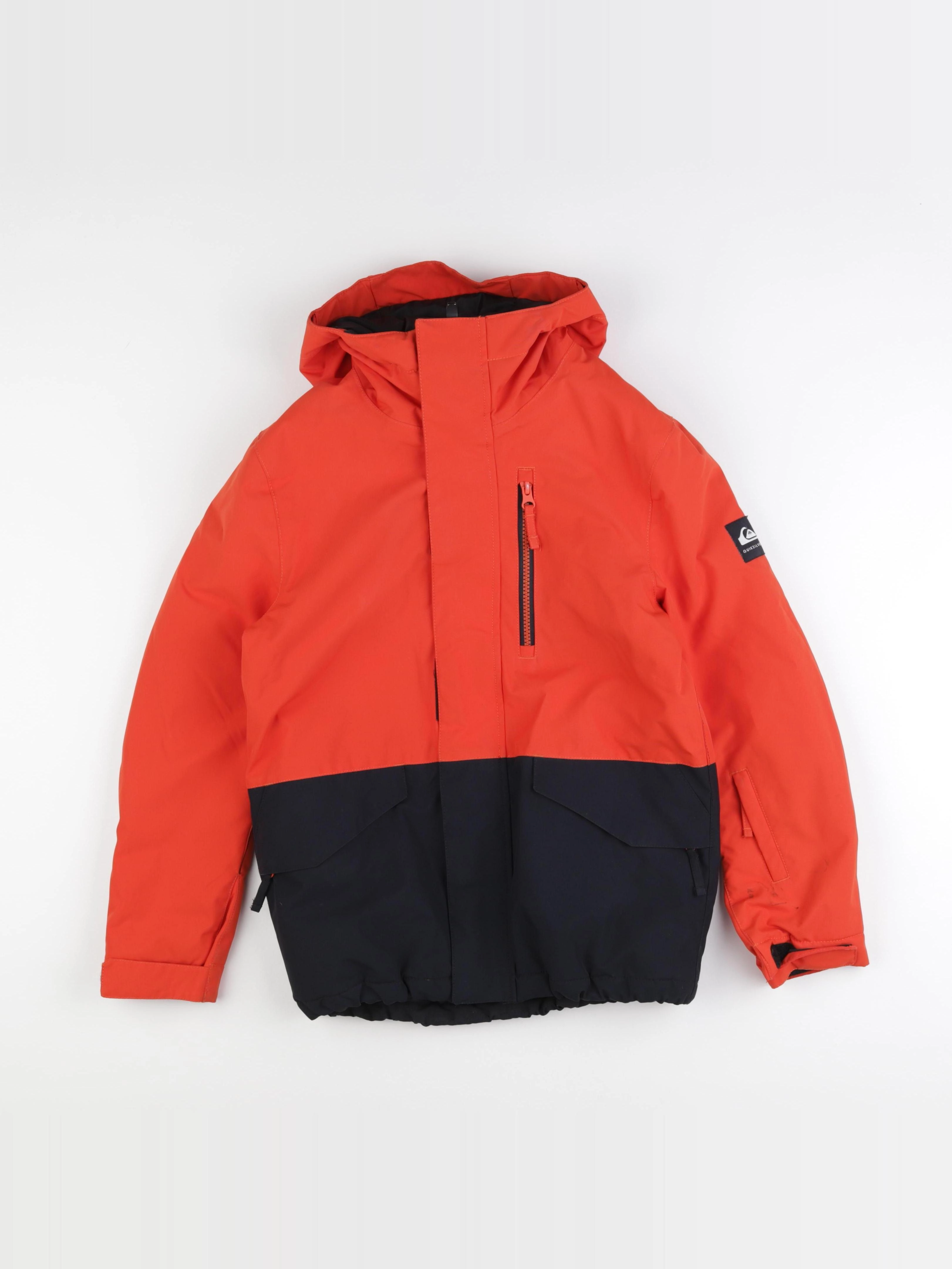 Quiksilver - manteau de ski rouge, noir - 10 ans