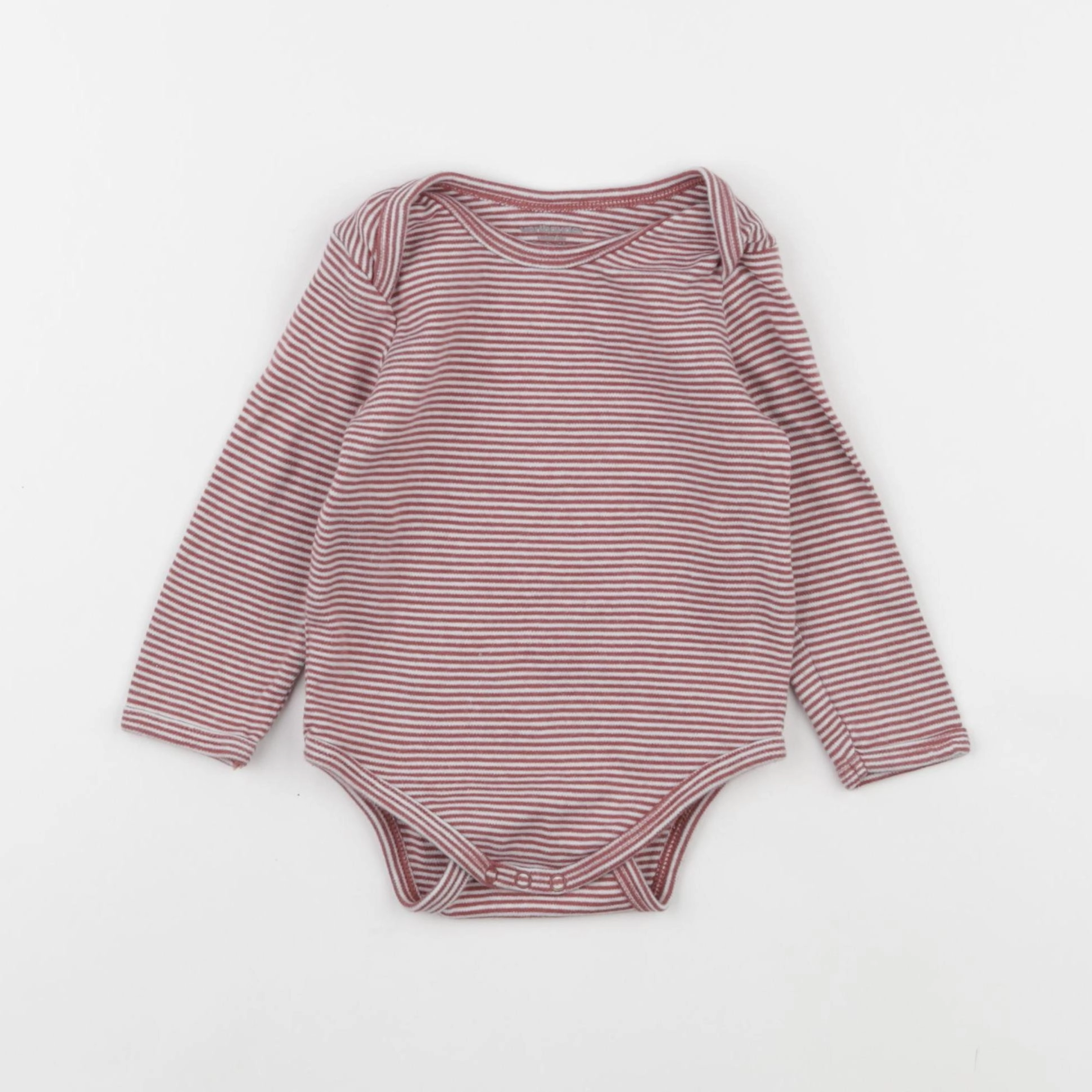 Vertbaudet - body rouge, blanc - 12 mois