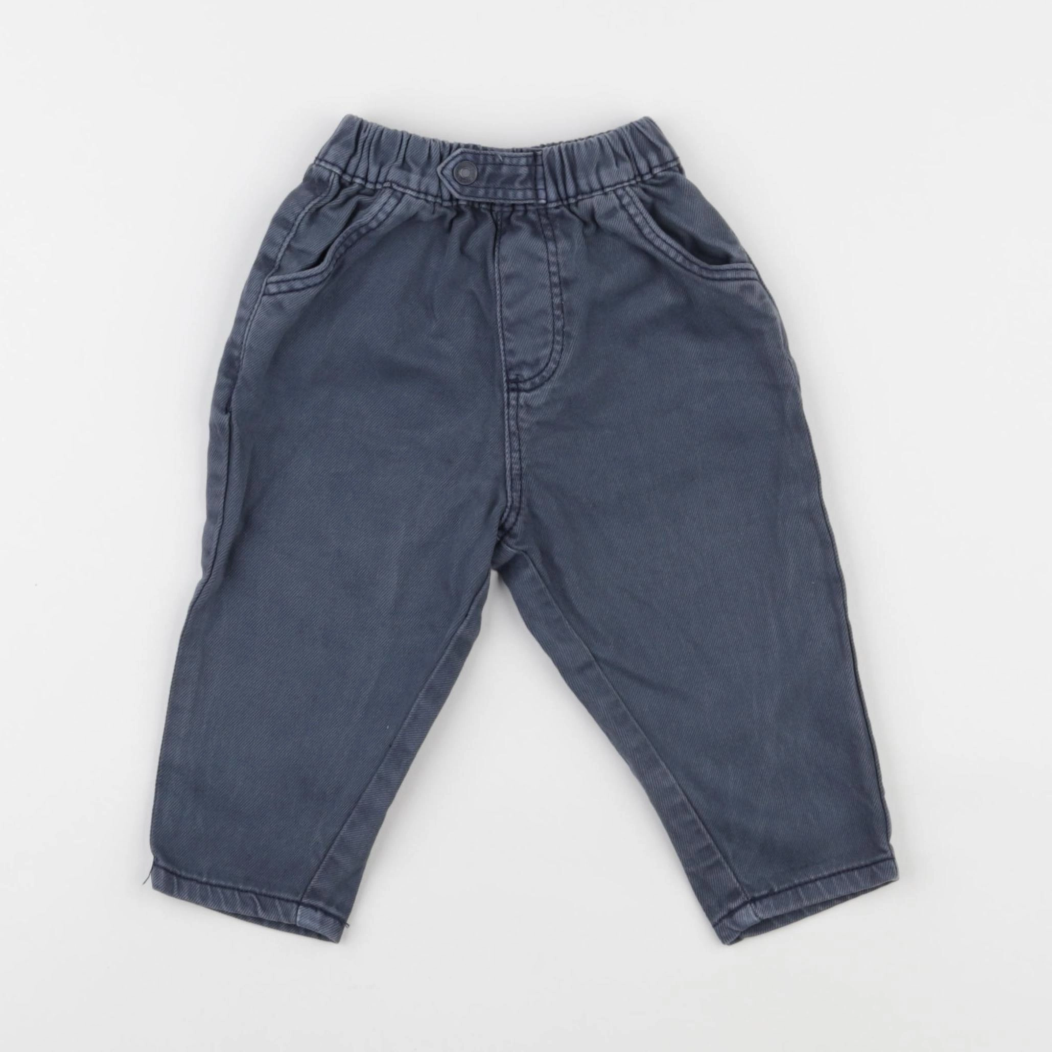 Vertbaudet - pantalon bleu - 9 mois