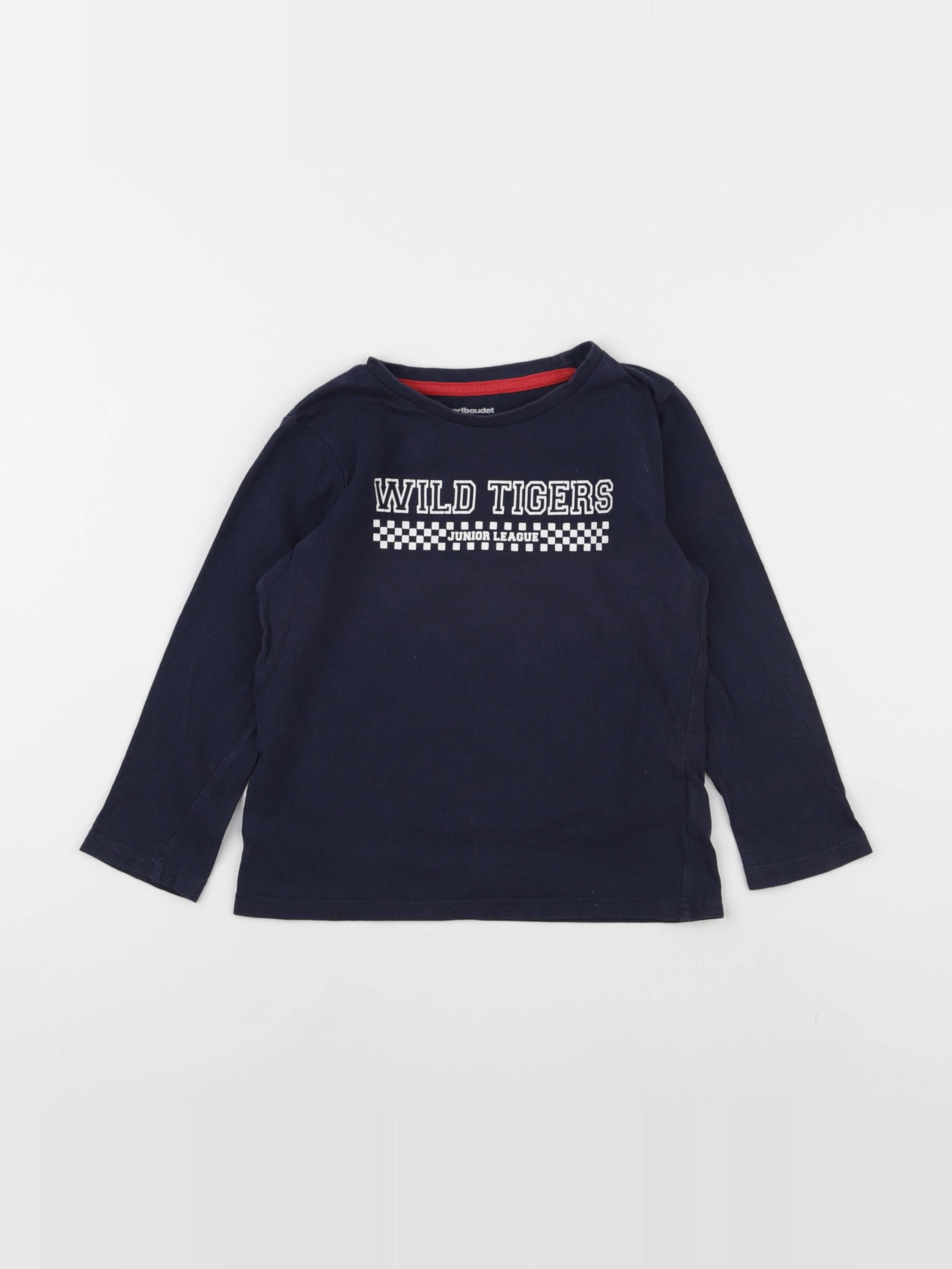 Vertbaudet - tee-shirt bleu - 4 ans