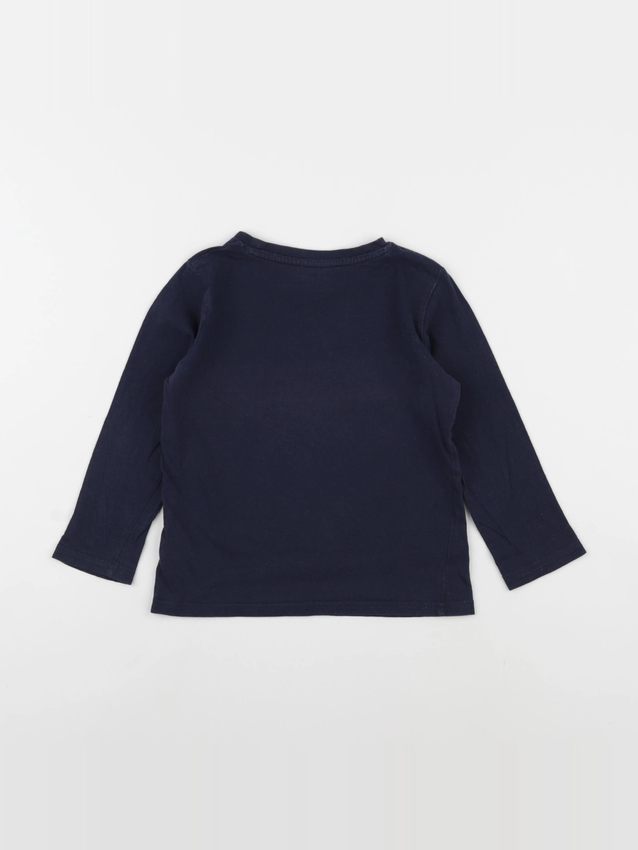 Vertbaudet - tee-shirt bleu - 4 ans