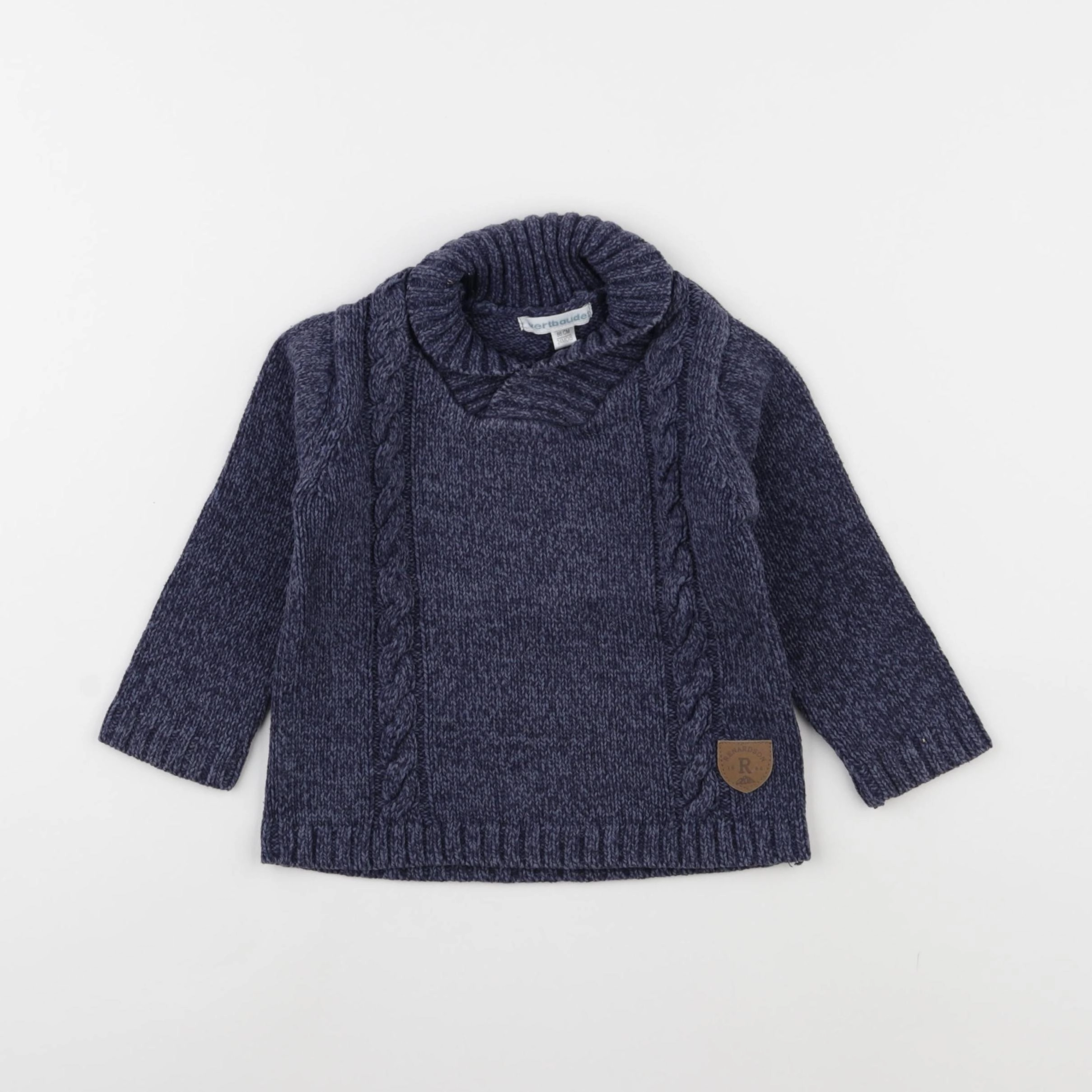 Vertbaudet - pull bleu - 24 mois