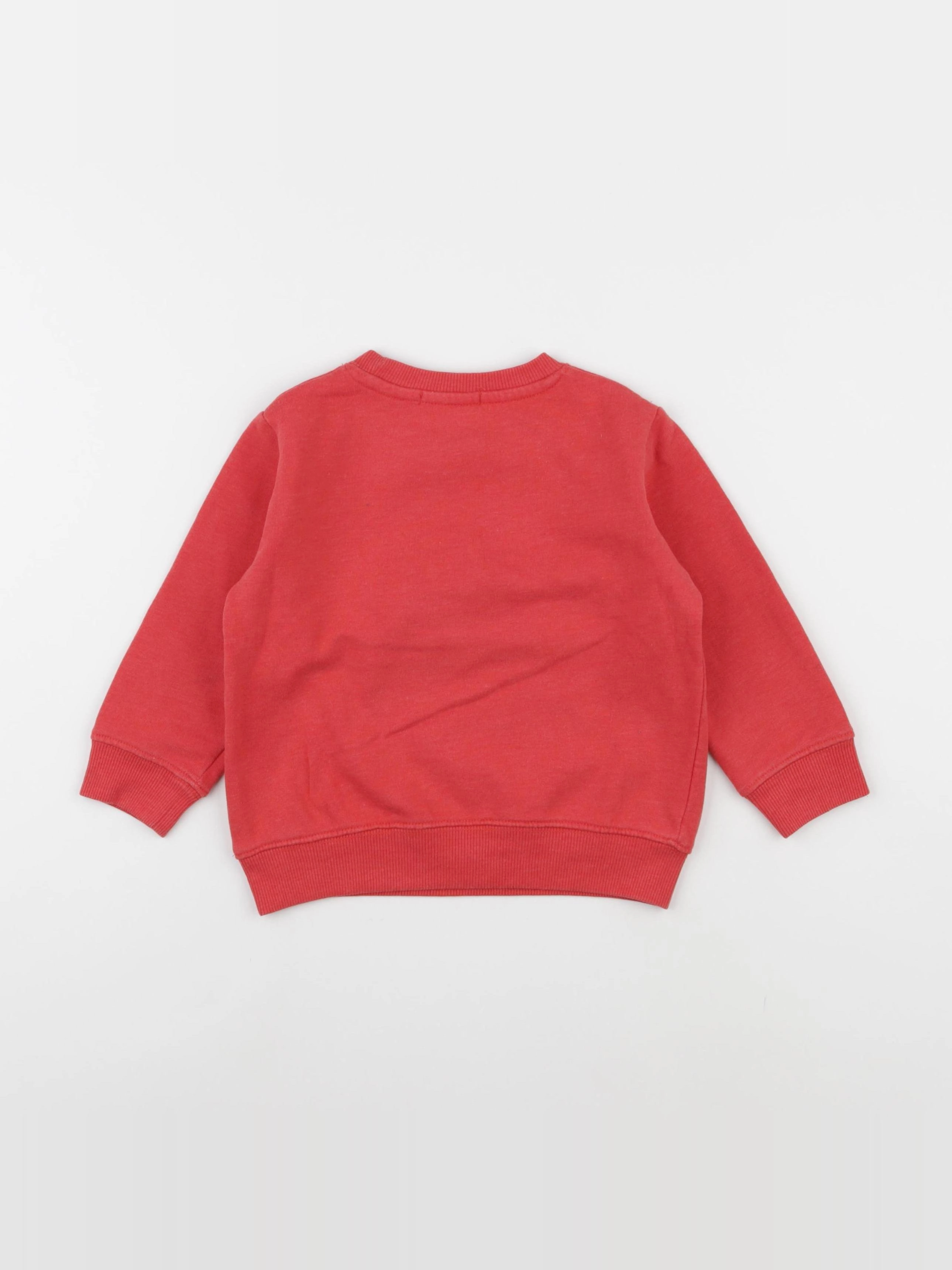 Vertbaudet - sweat rouge - 3 ans