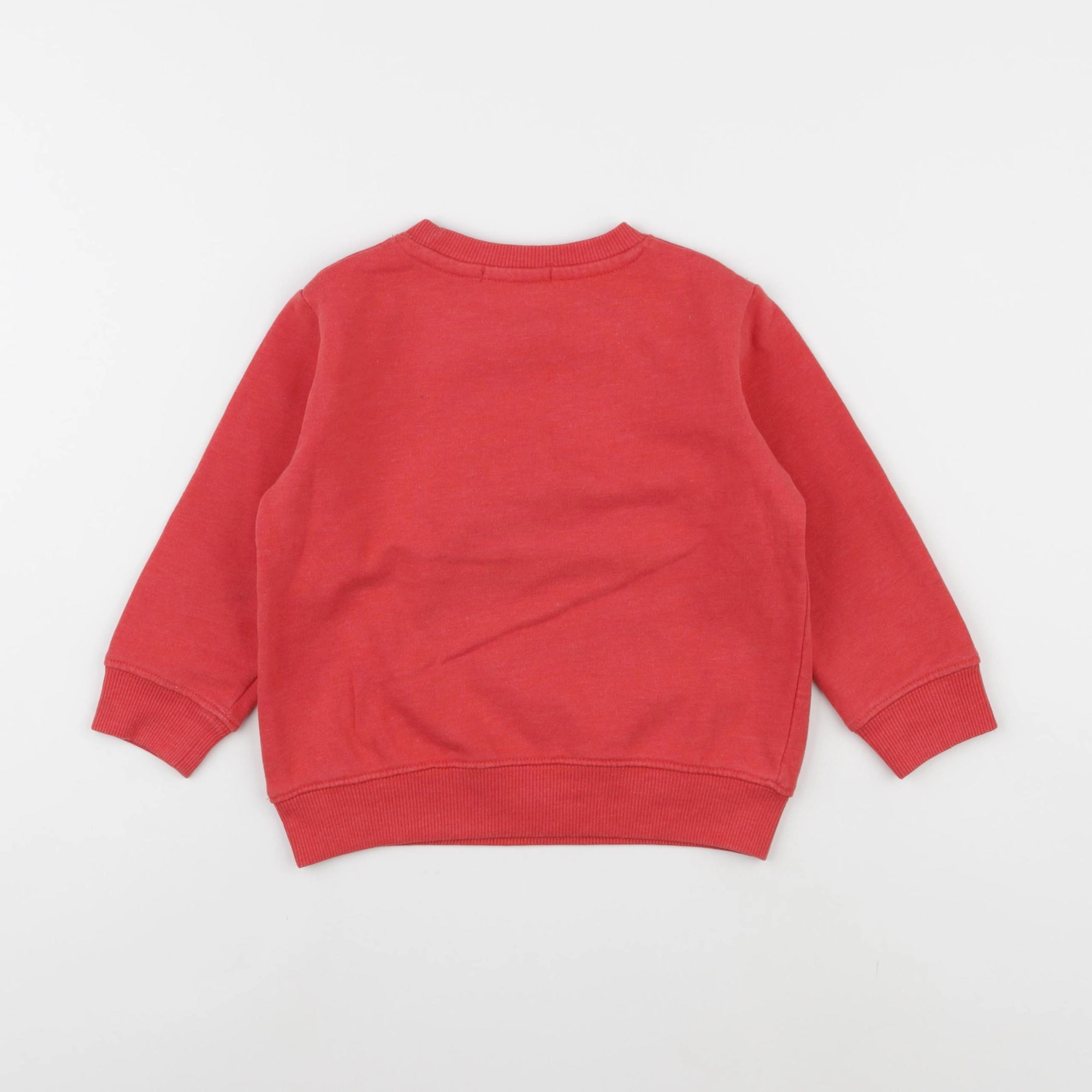 Vertbaudet - sweat rouge - 3 ans