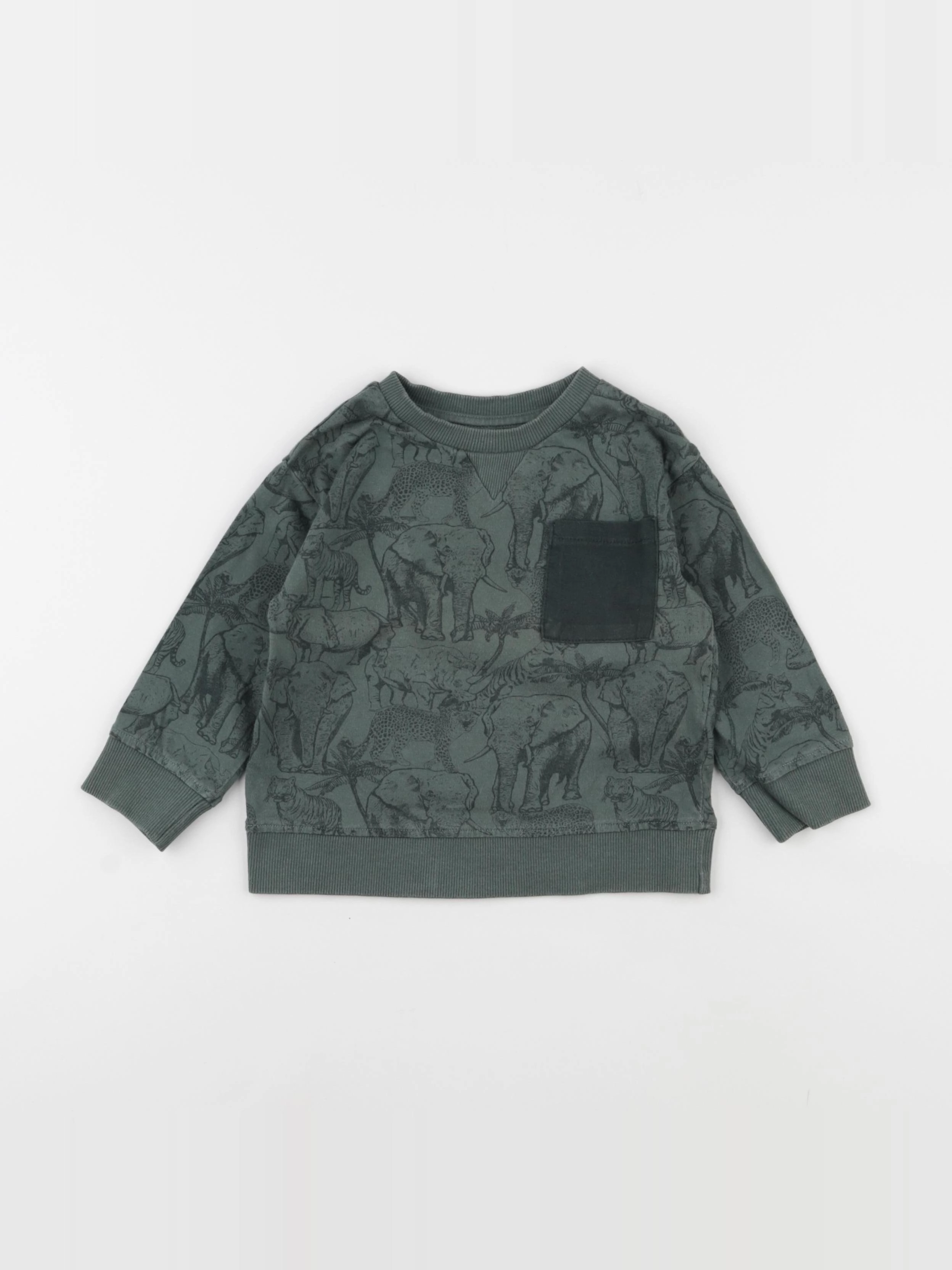 Vertbaudet - tee-shirt vert - 2 ans