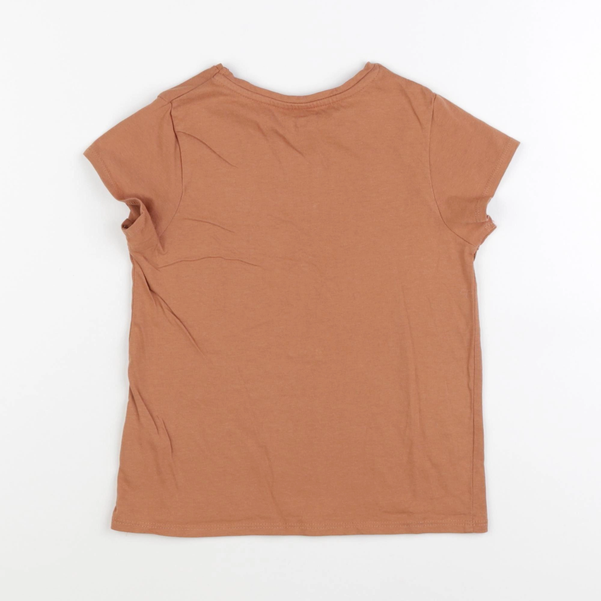 Vertbaudet - tee-shirt marron - 6 ans