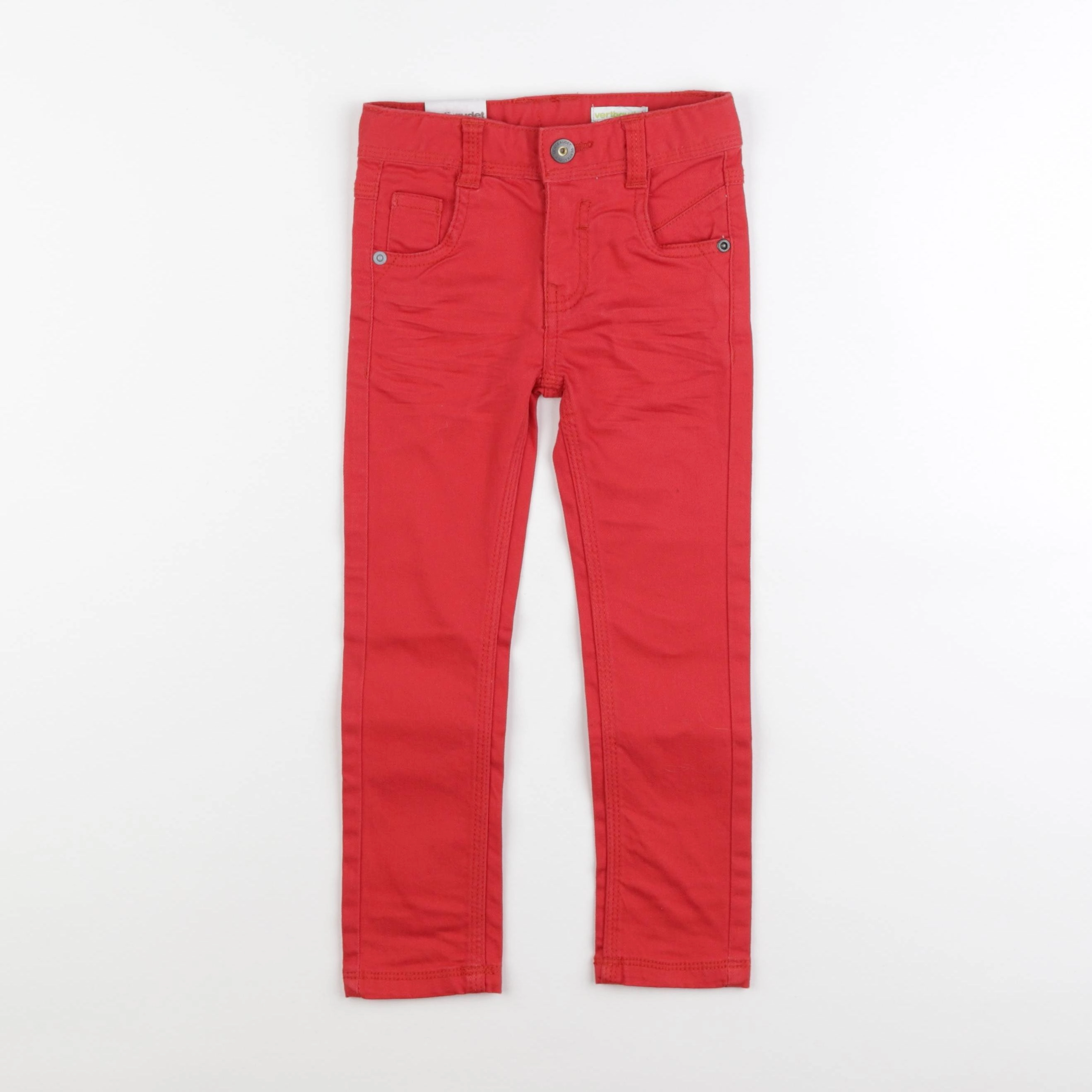 Vertbaudet - jean rouge - 4 ans