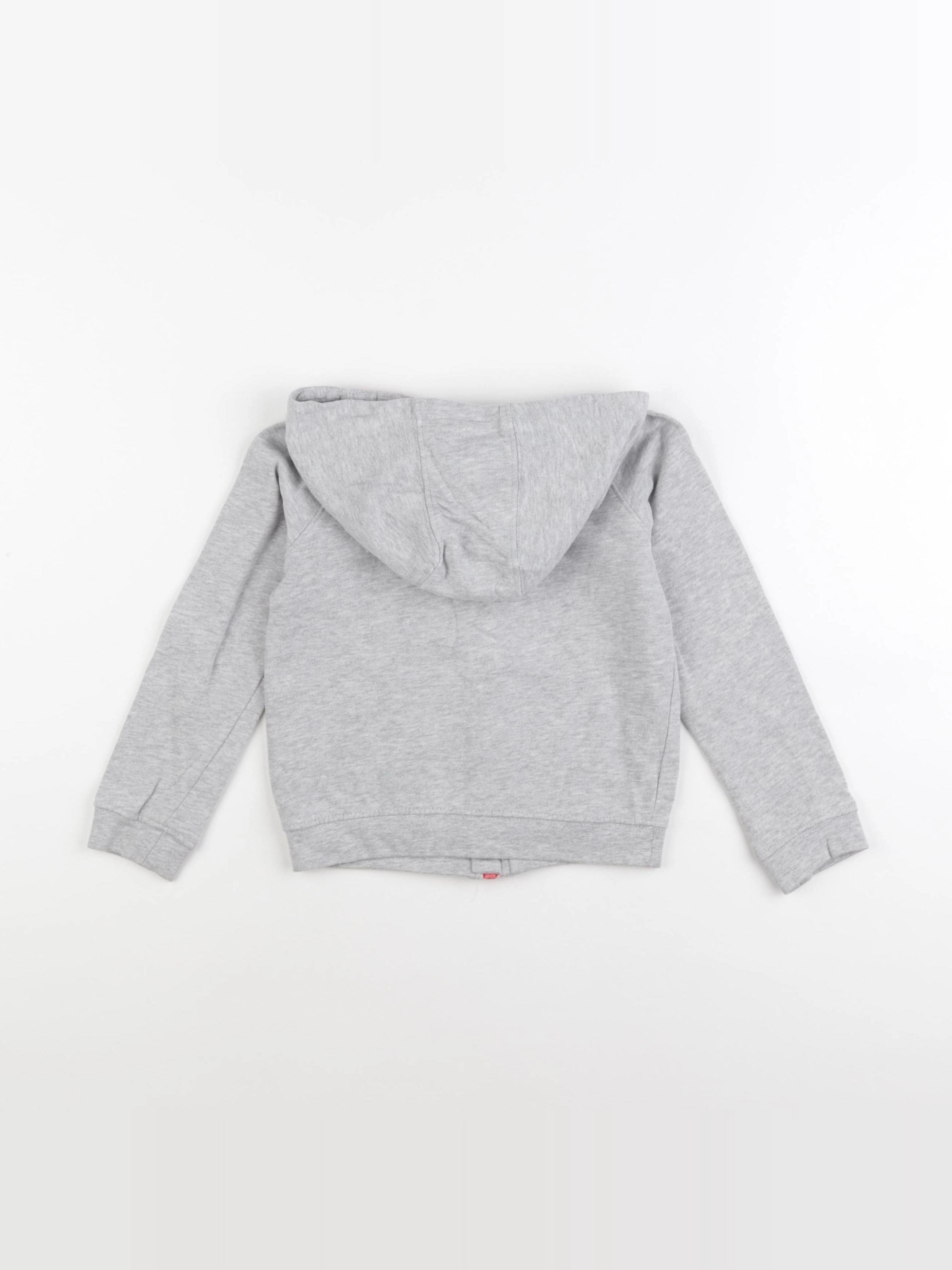Vertbaudet - sweat gris, rose - 5 ans