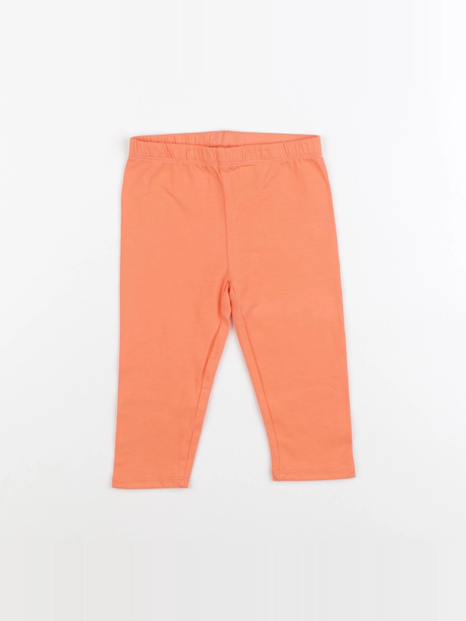 Vertbaudet - legging orange - 12 mois
