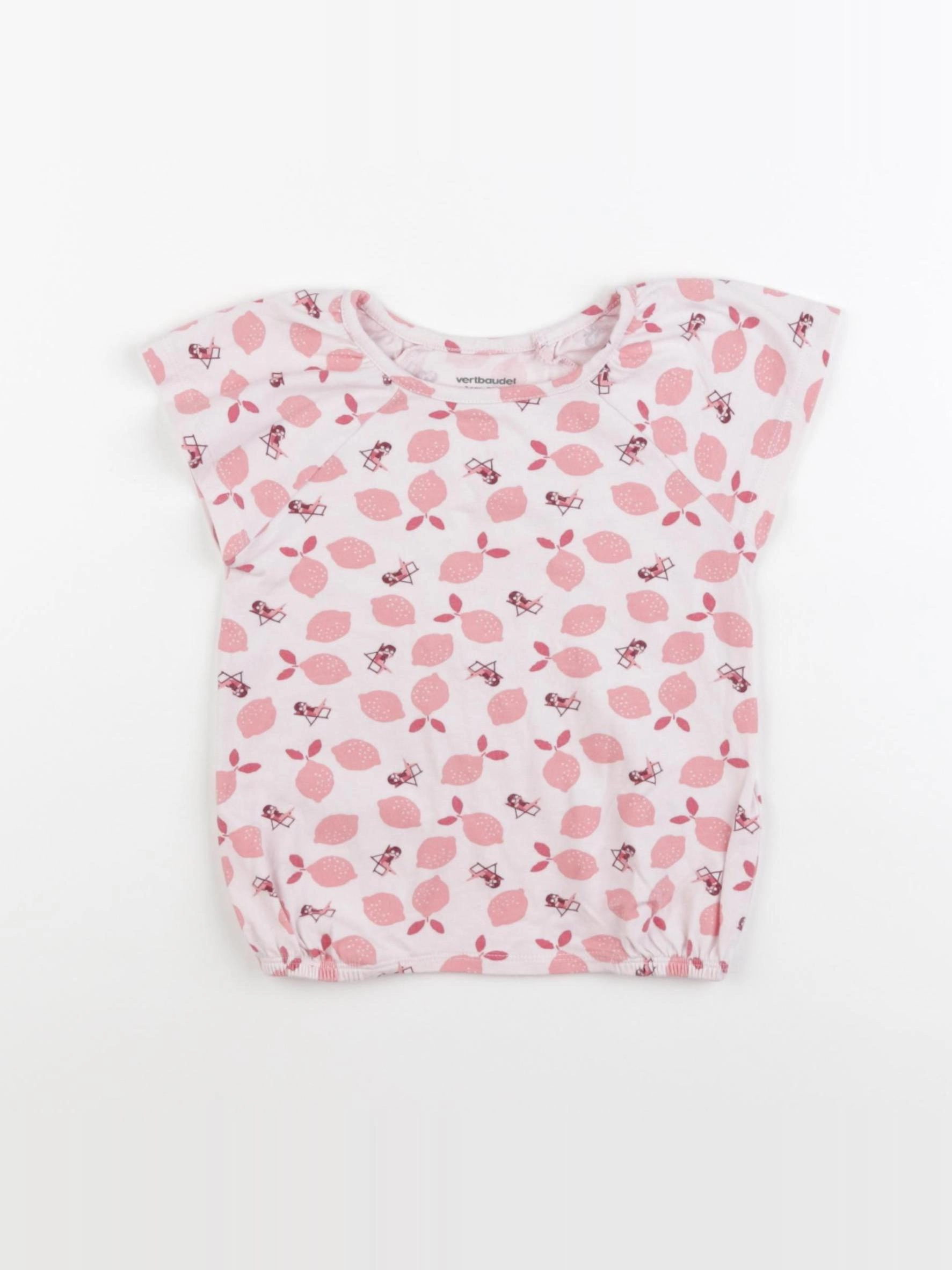 Vertbaudet - tee-shirt rose - 3 ans