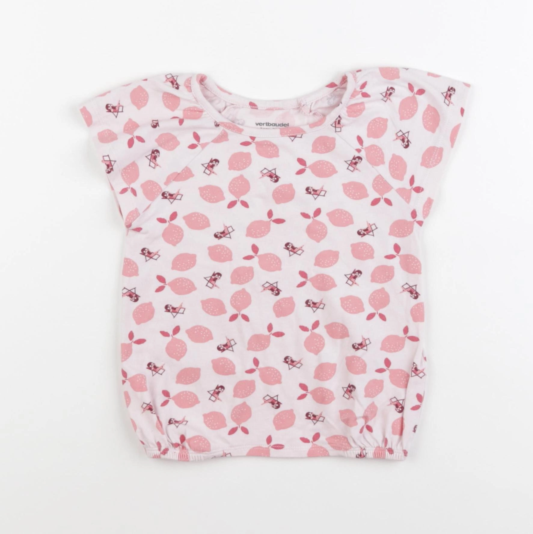 Vertbaudet - tee-shirt rose - 3 ans