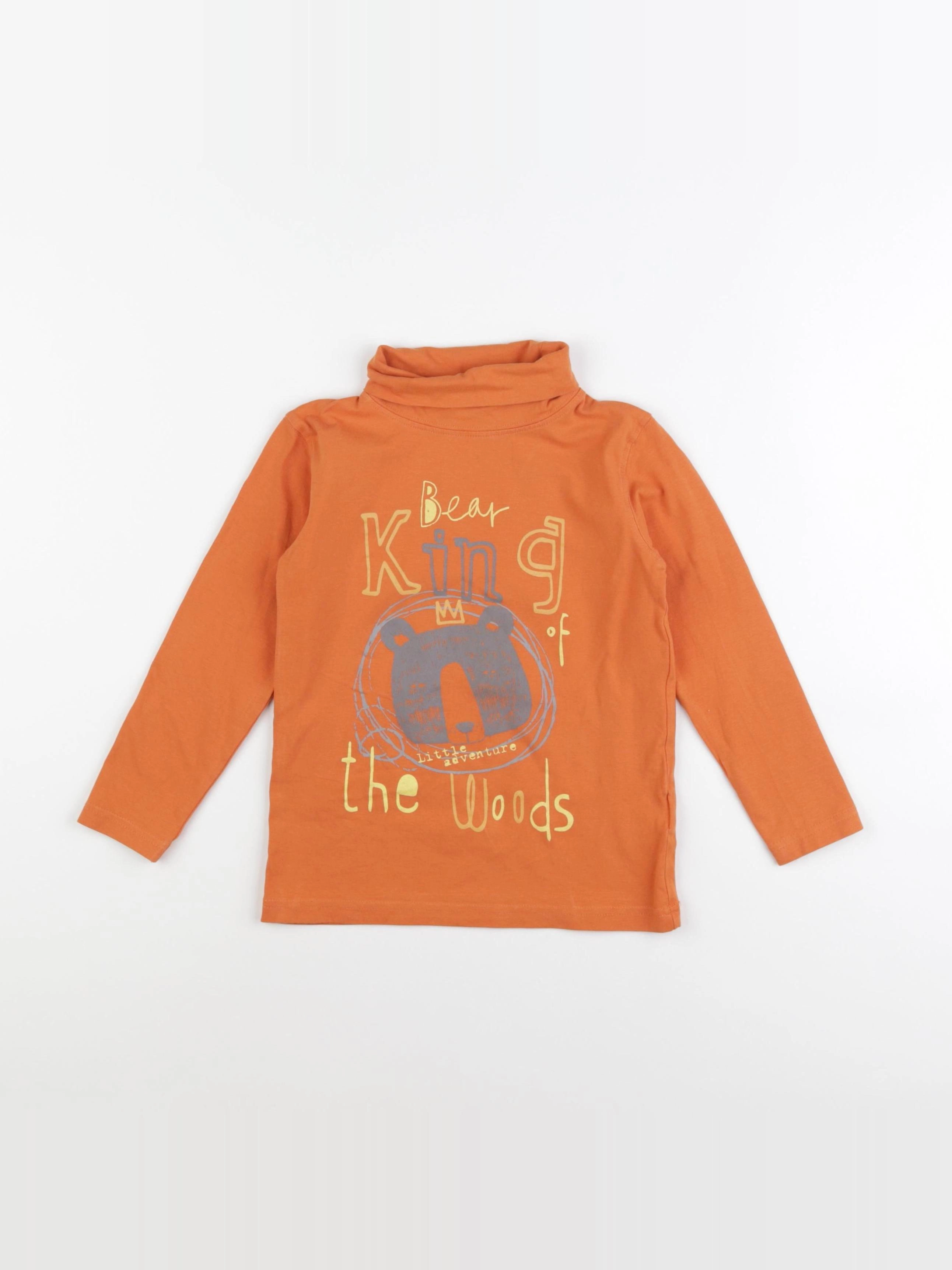 Vertbaudet - sous-pull orange - 5 ans