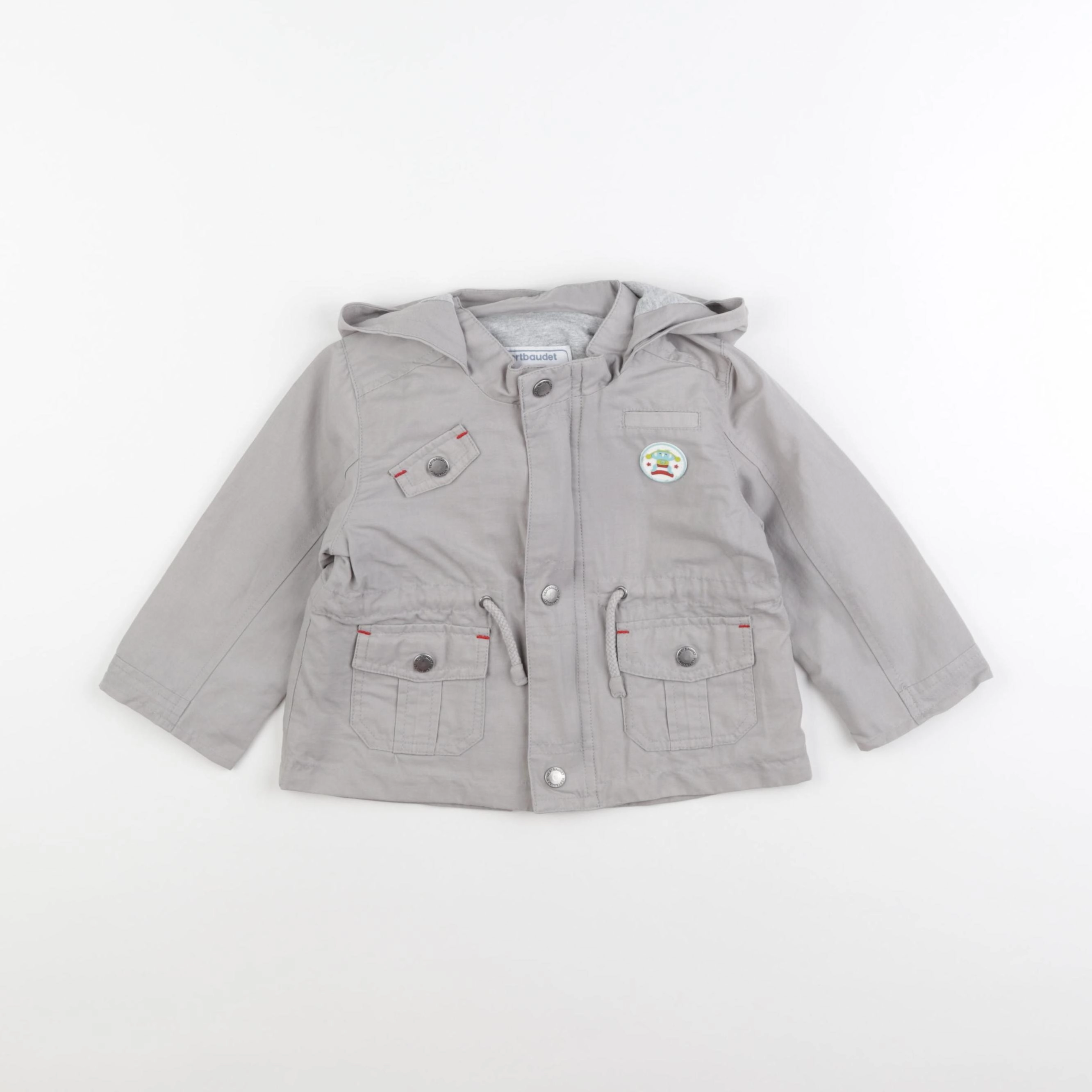 Vertbaudet - veste gris - 2 ans