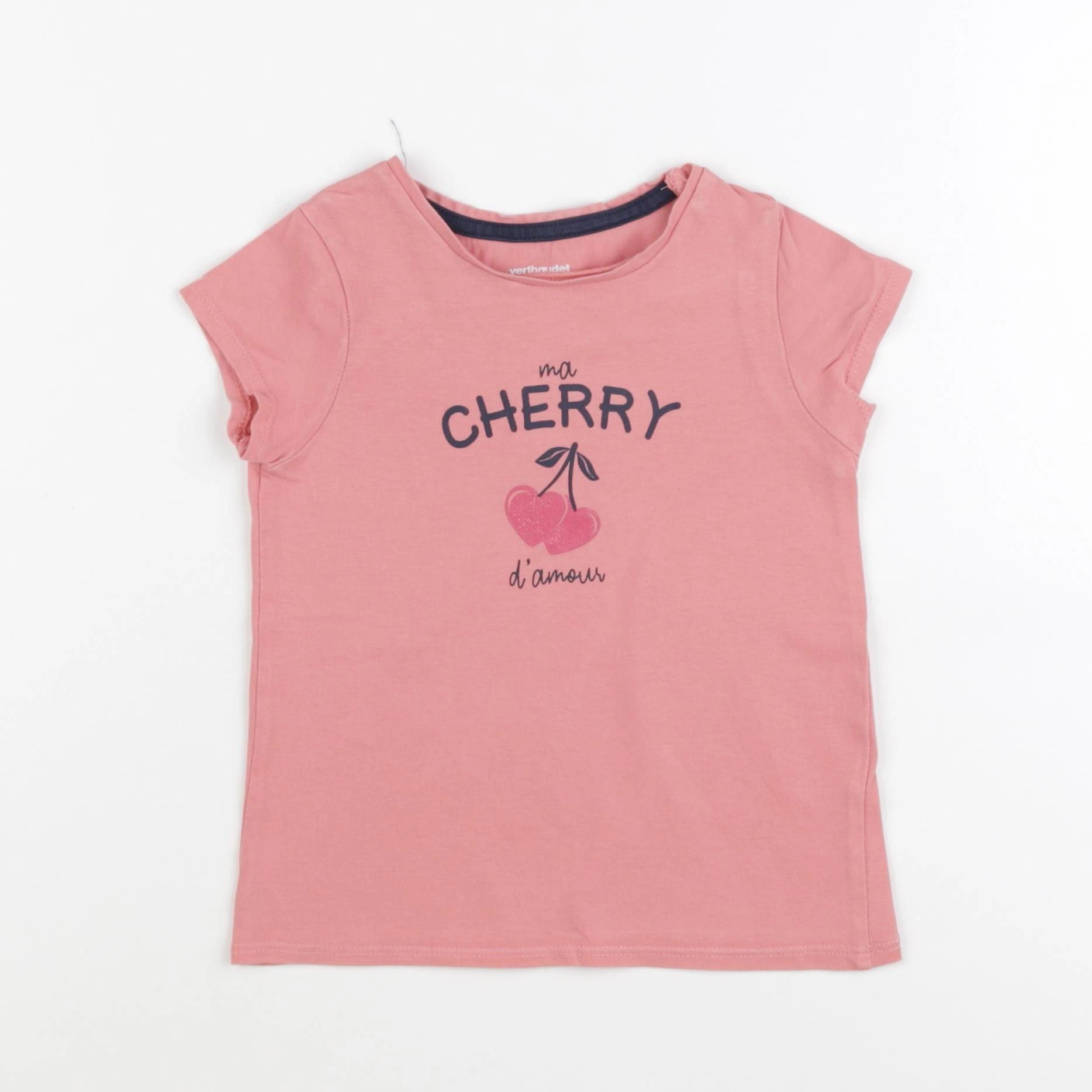 Vertbaudet - tee-shirt rose - 4 ans