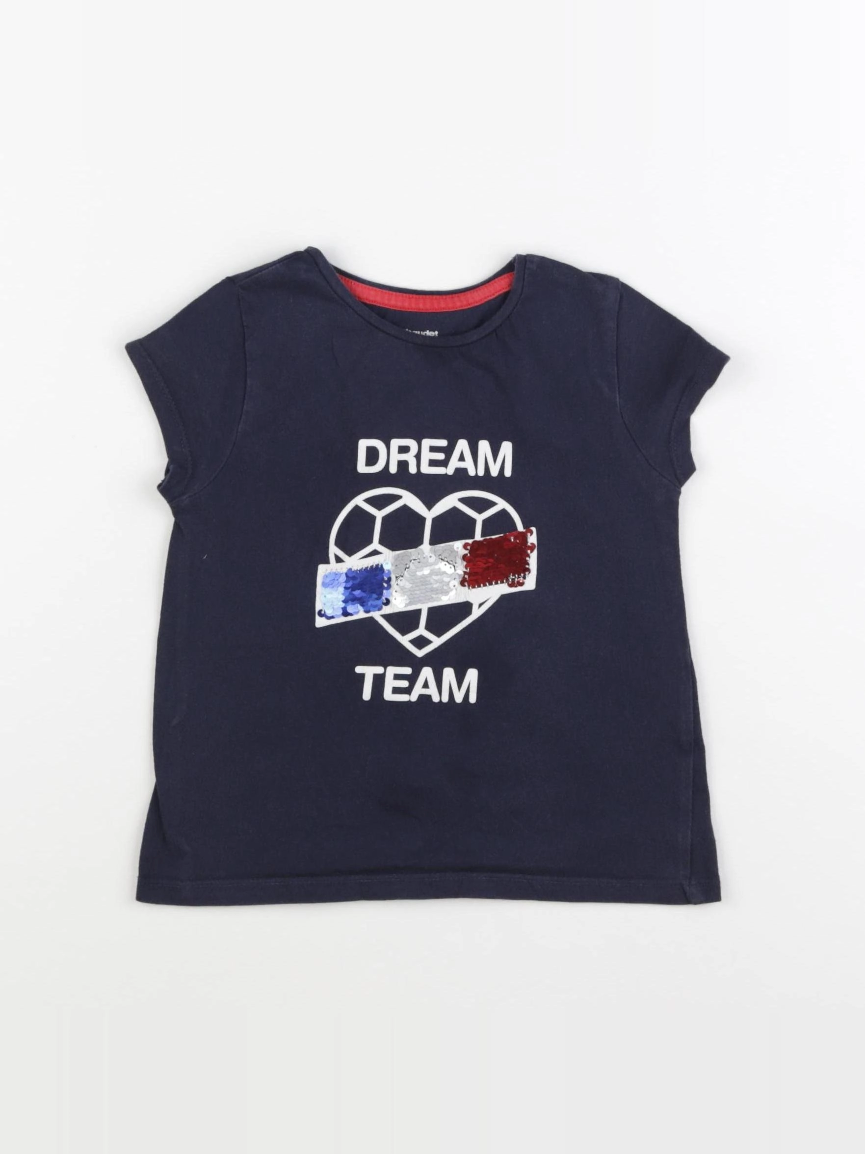 Vertbaudet - tee-shirt bleu - 4 ans