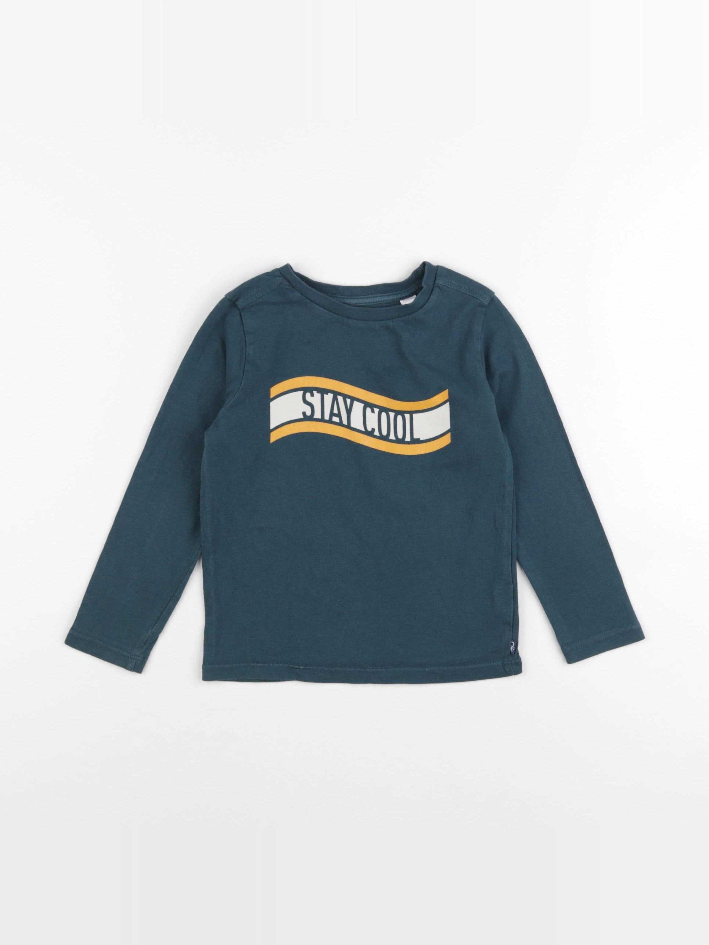 Okaidi - tee-shirt bleu - 3 ans
