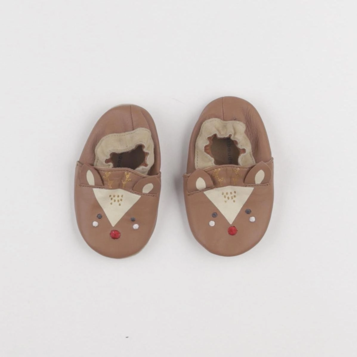 Vertbaudet - chaussons marron - pointure 18/19