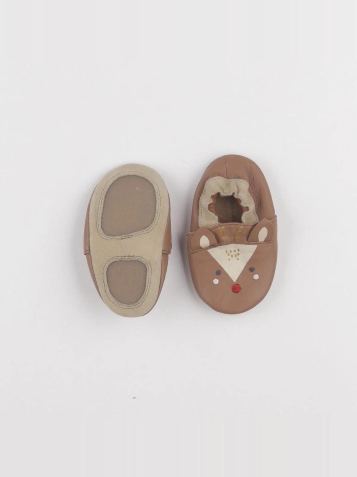 Vertbaudet - chaussons marron - pointure 18/19