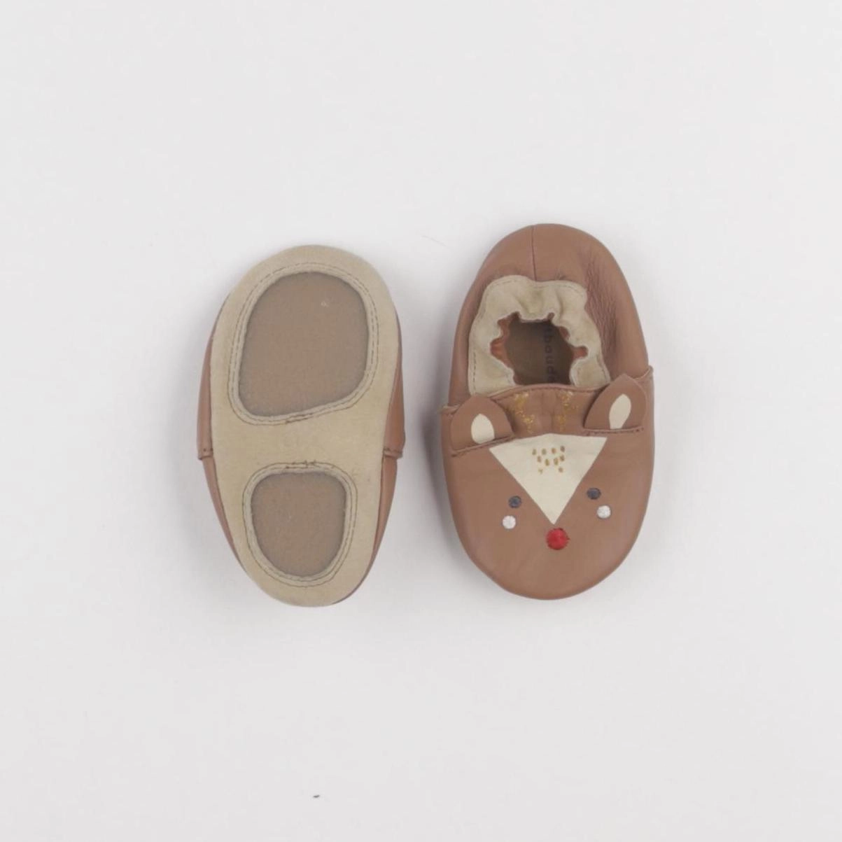Vertbaudet - chaussons marron - pointure 18/19
