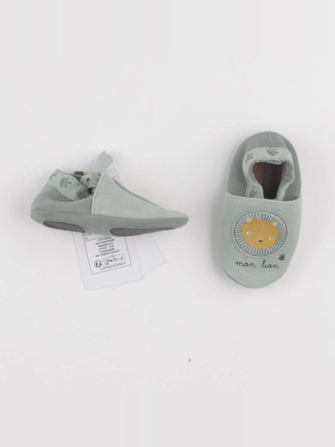 Vertbaudet - chaussons vert - pointure 18/19