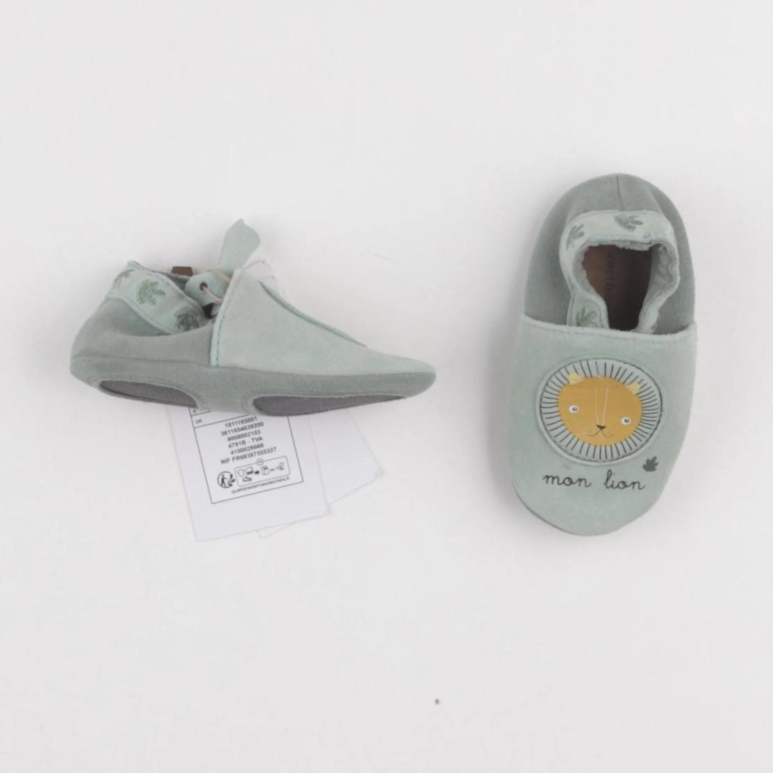 Vertbaudet - chaussons vert - pointure 18/19