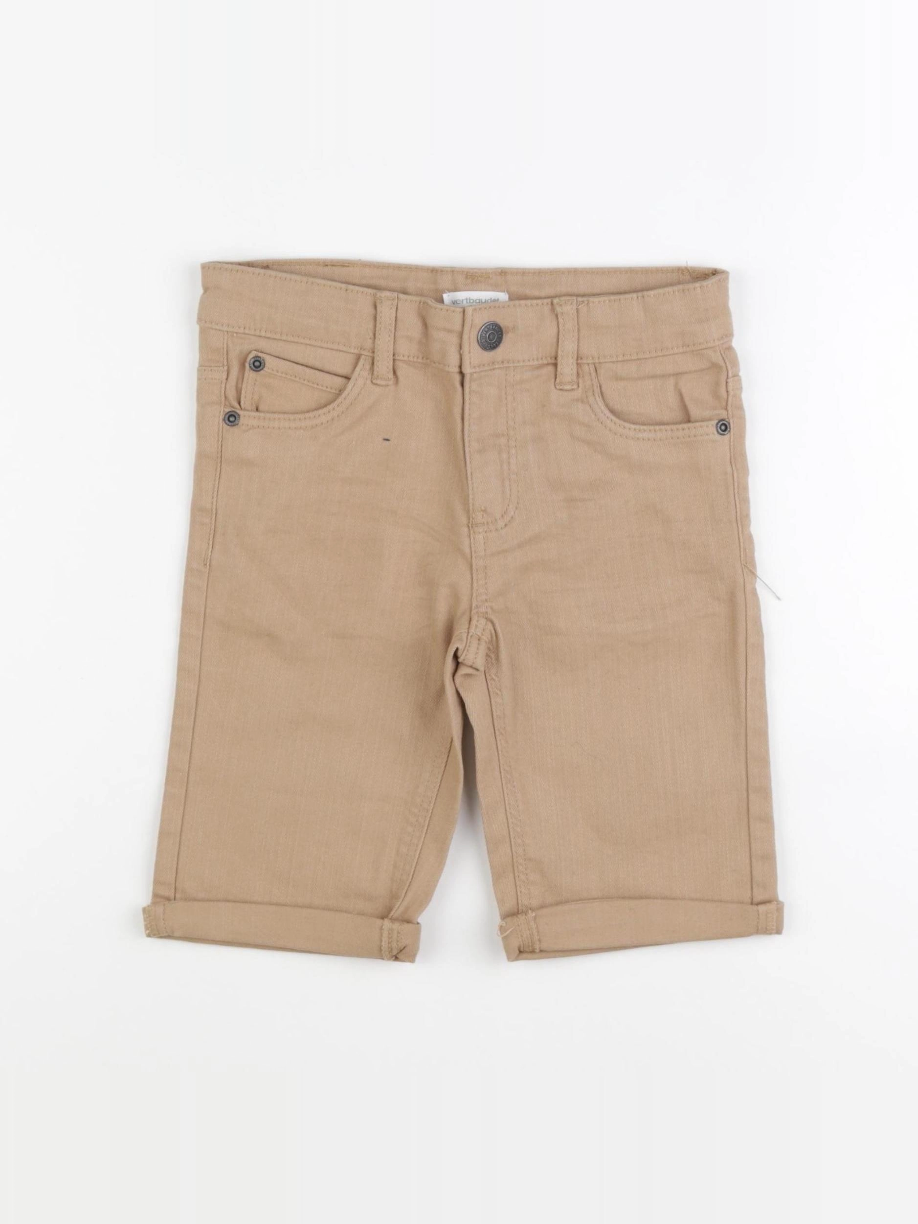 Vertbaudet - short beige - 6 ans