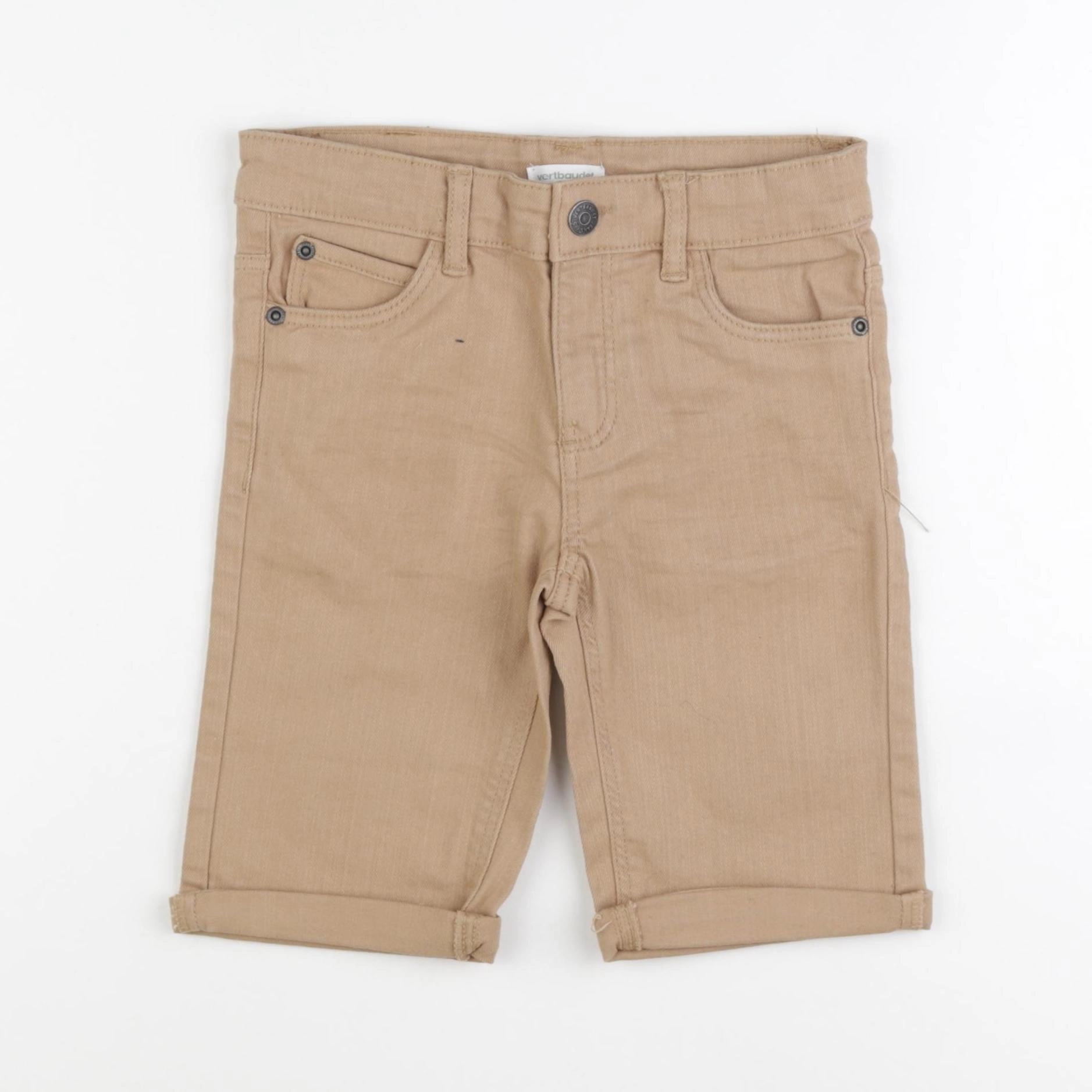 Vertbaudet - short beige - 6 ans