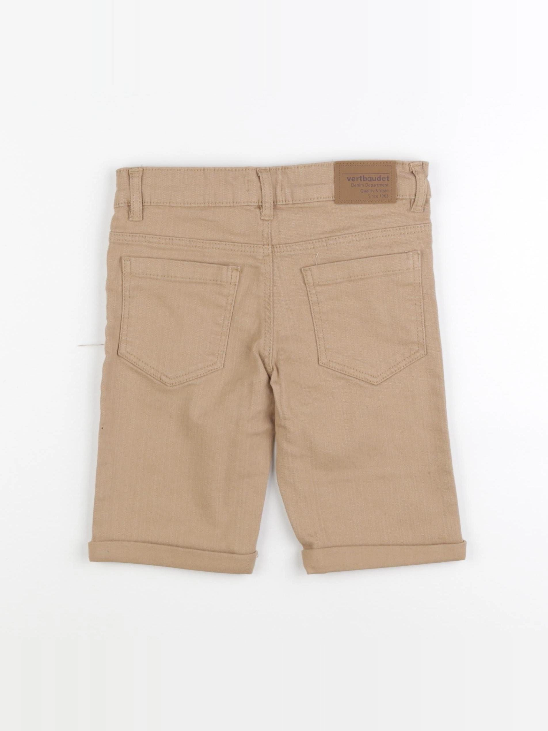 Vertbaudet - short beige - 6 ans