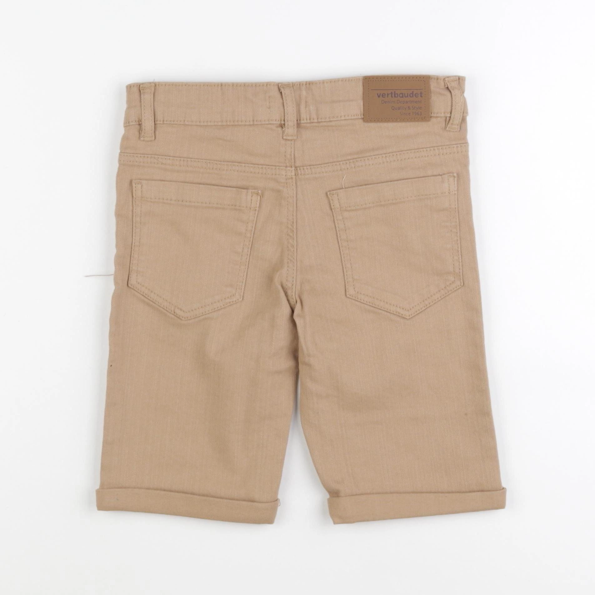 Vertbaudet - short beige - 6 ans