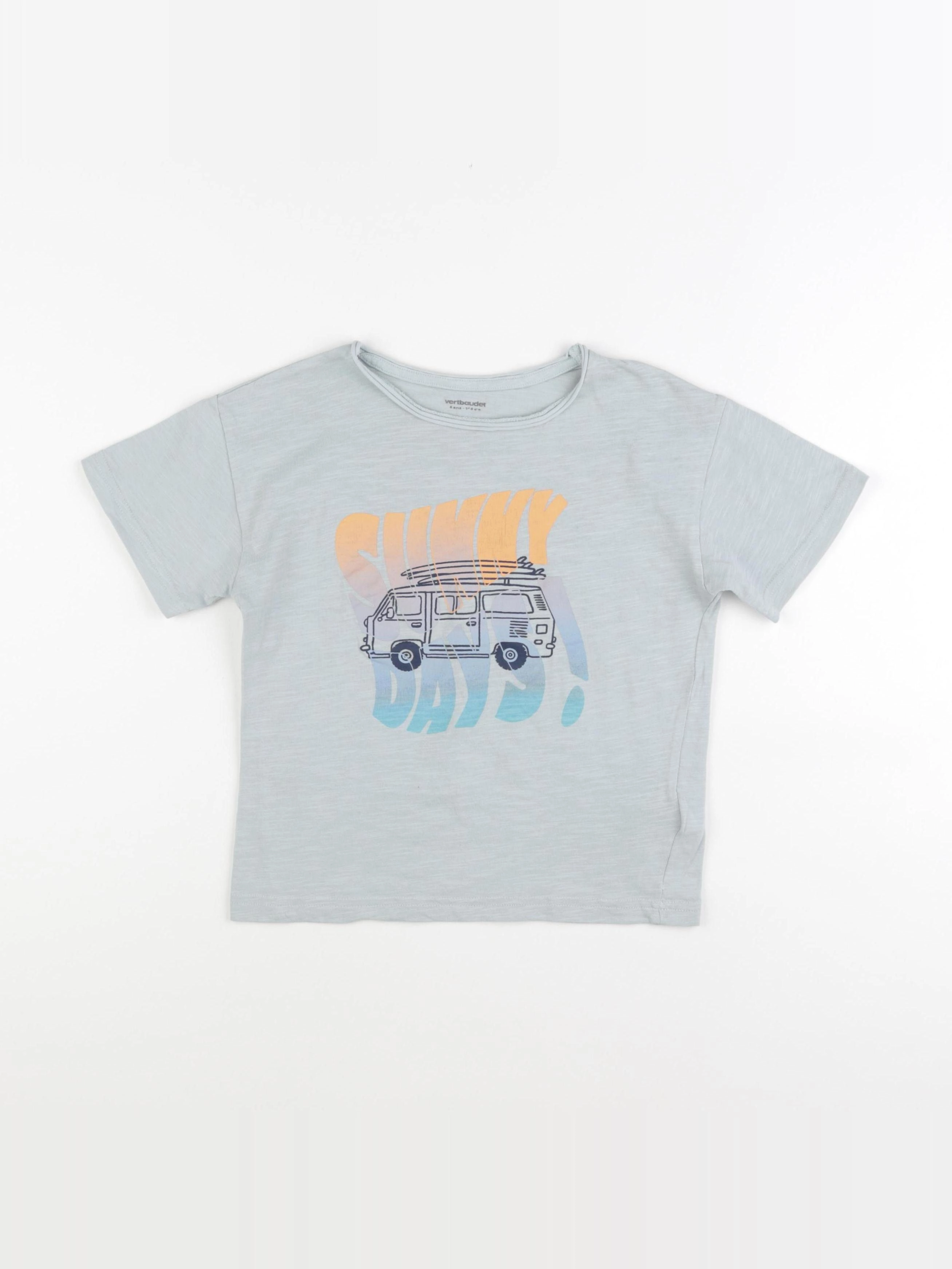 Vertbaudet - tee-shirt vert - 6 ans