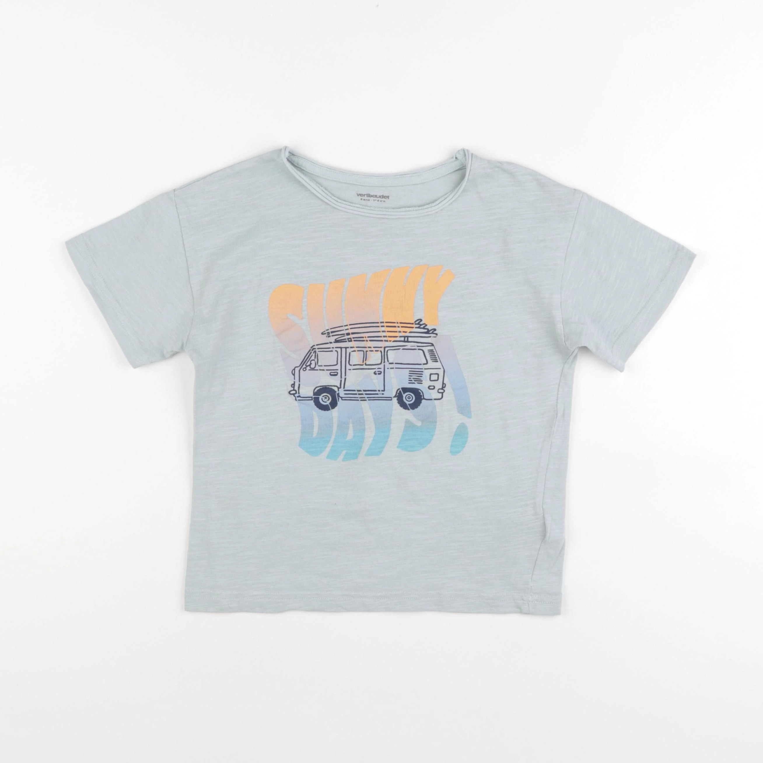 Vertbaudet - tee-shirt vert - 6 ans