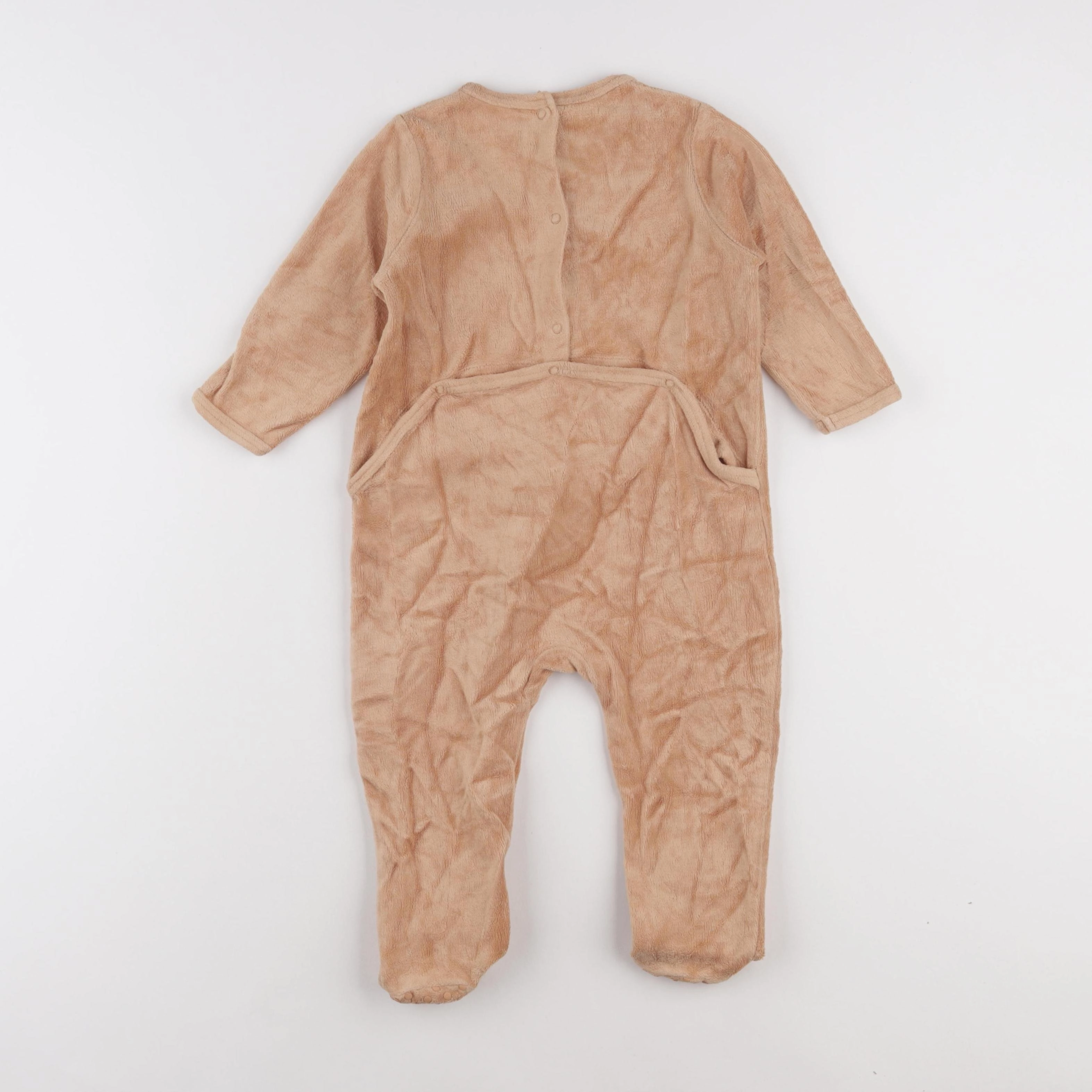 Vertbaudet - pyjama velours marron - 18 mois