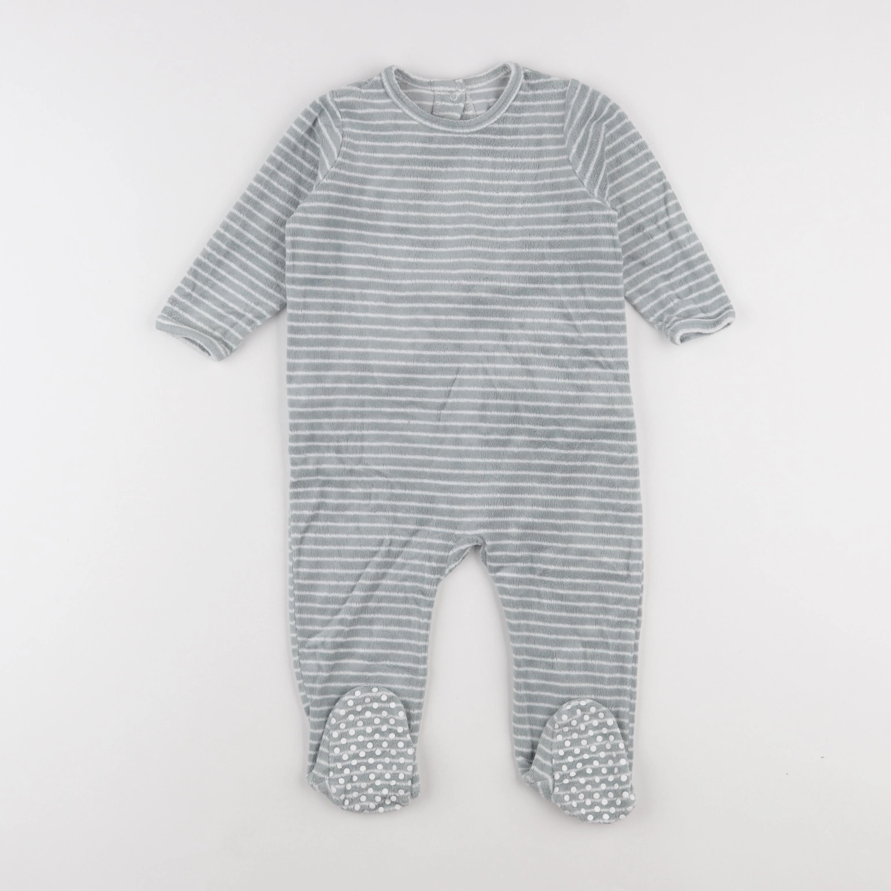 Vertbaudet - pyjama velours vert - 18 mois