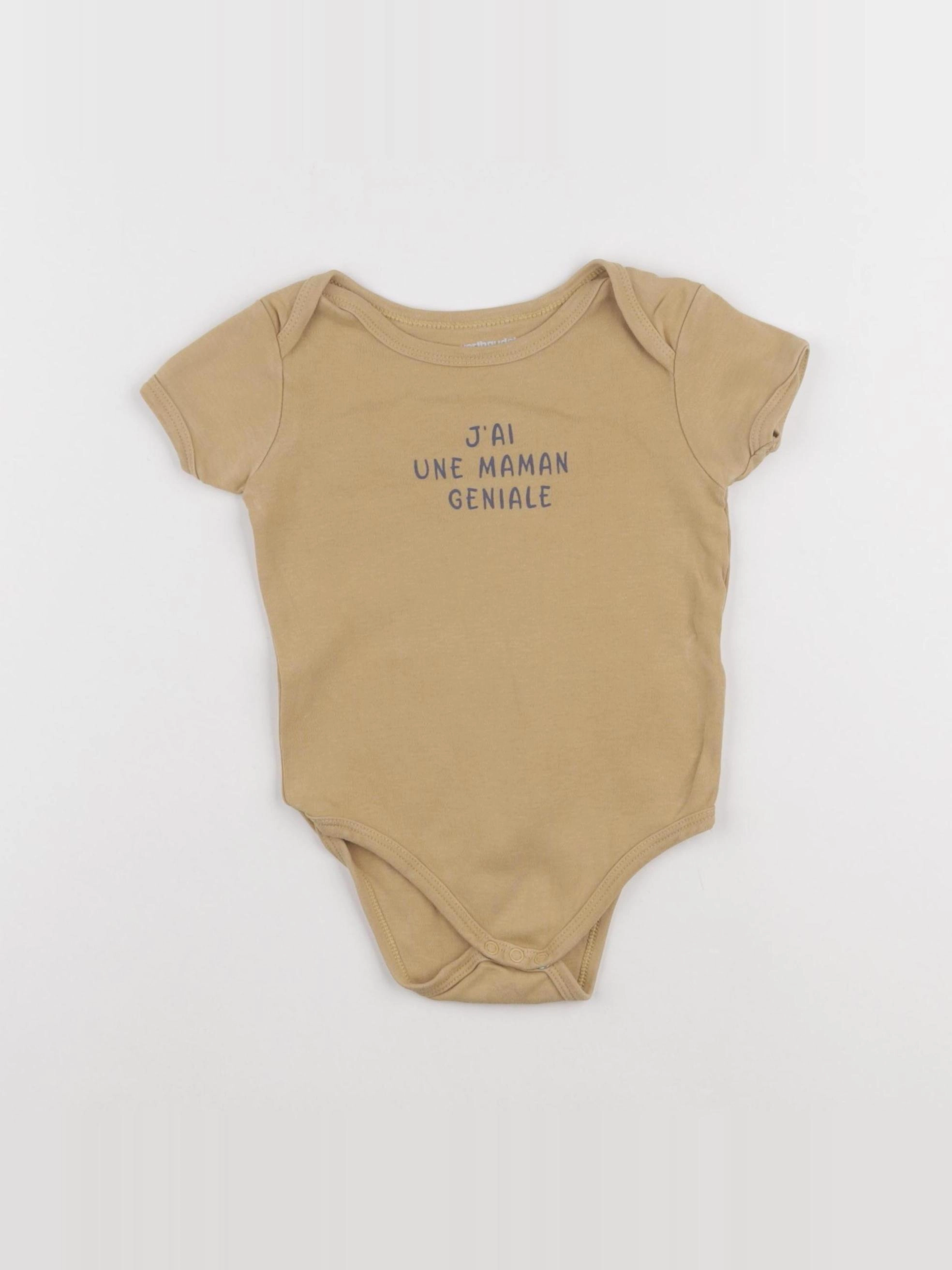 Vertbaudet - body marron - 18 mois