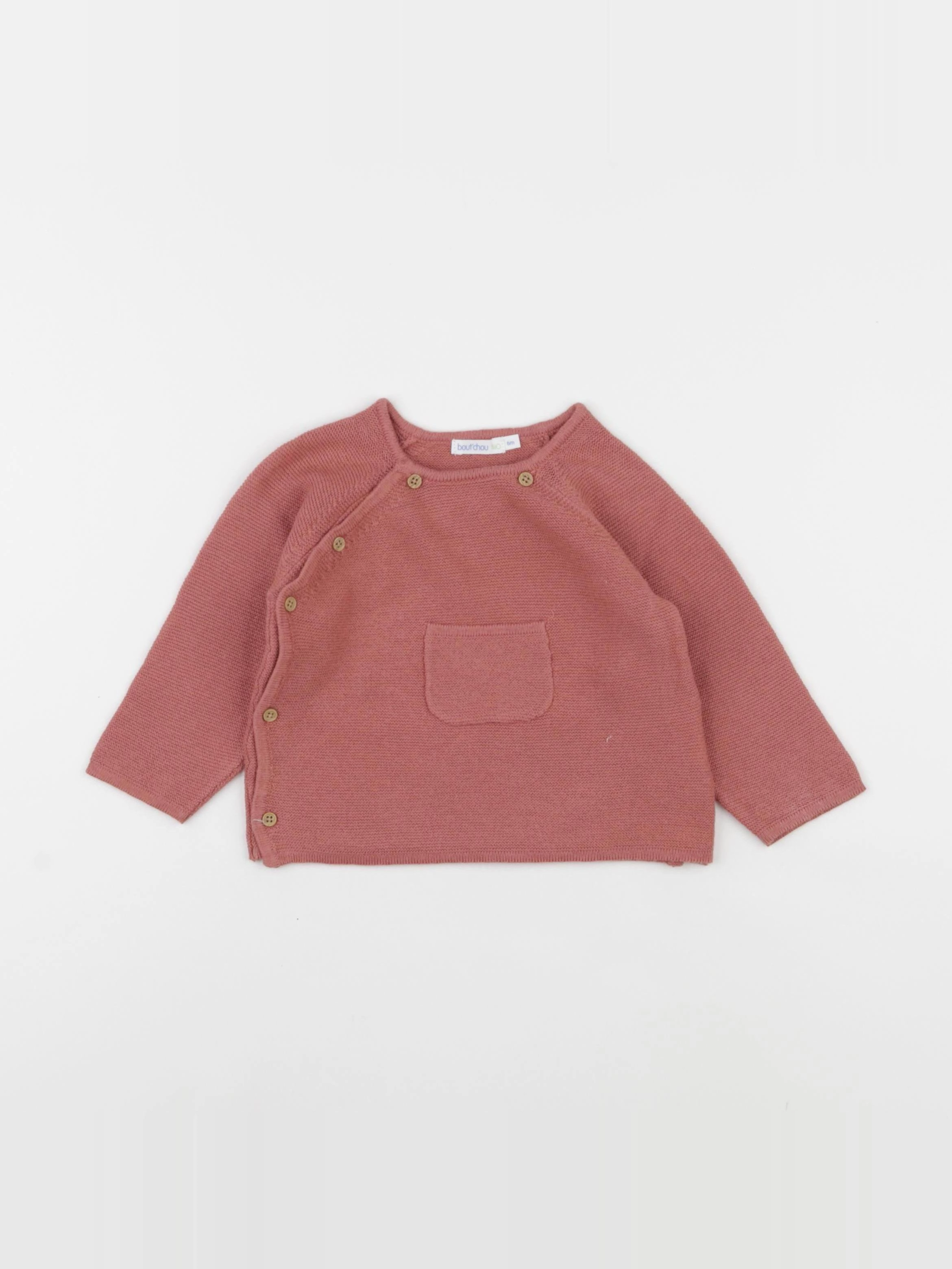 Boutchou - pull rose - 6 mois