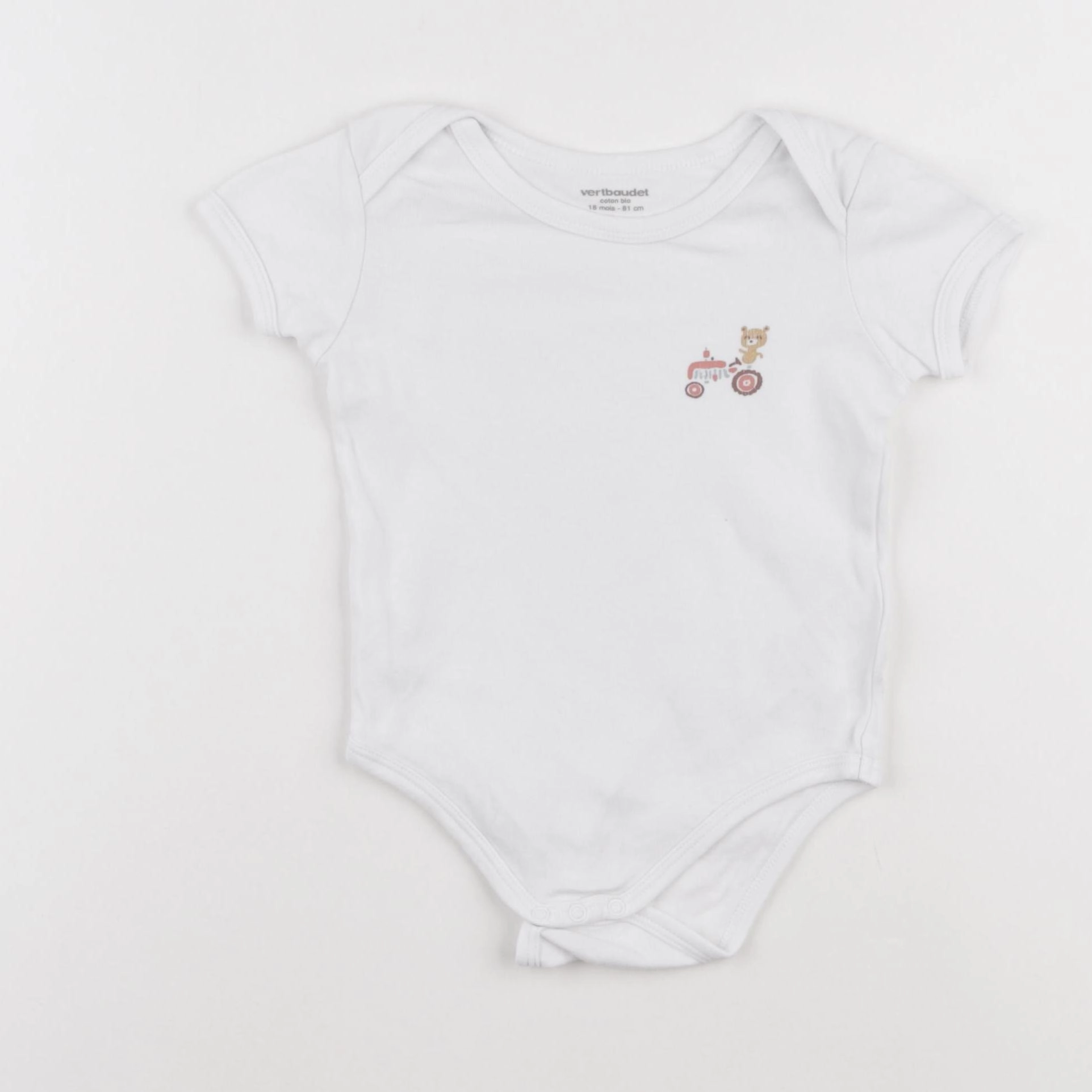 Vertbaudet - body blanc - 18 mois