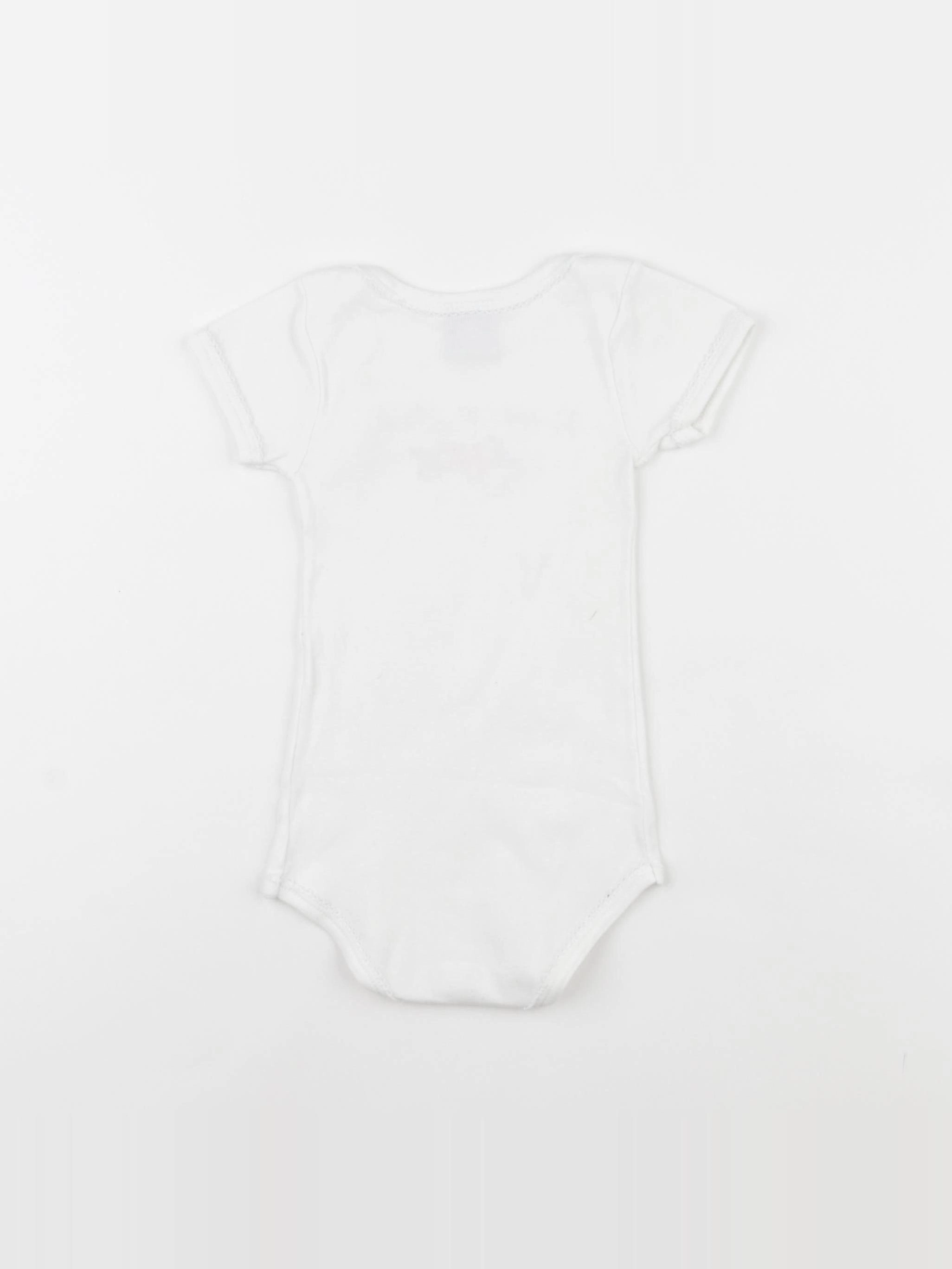 Petit Bateau - body blanc - 9 mois