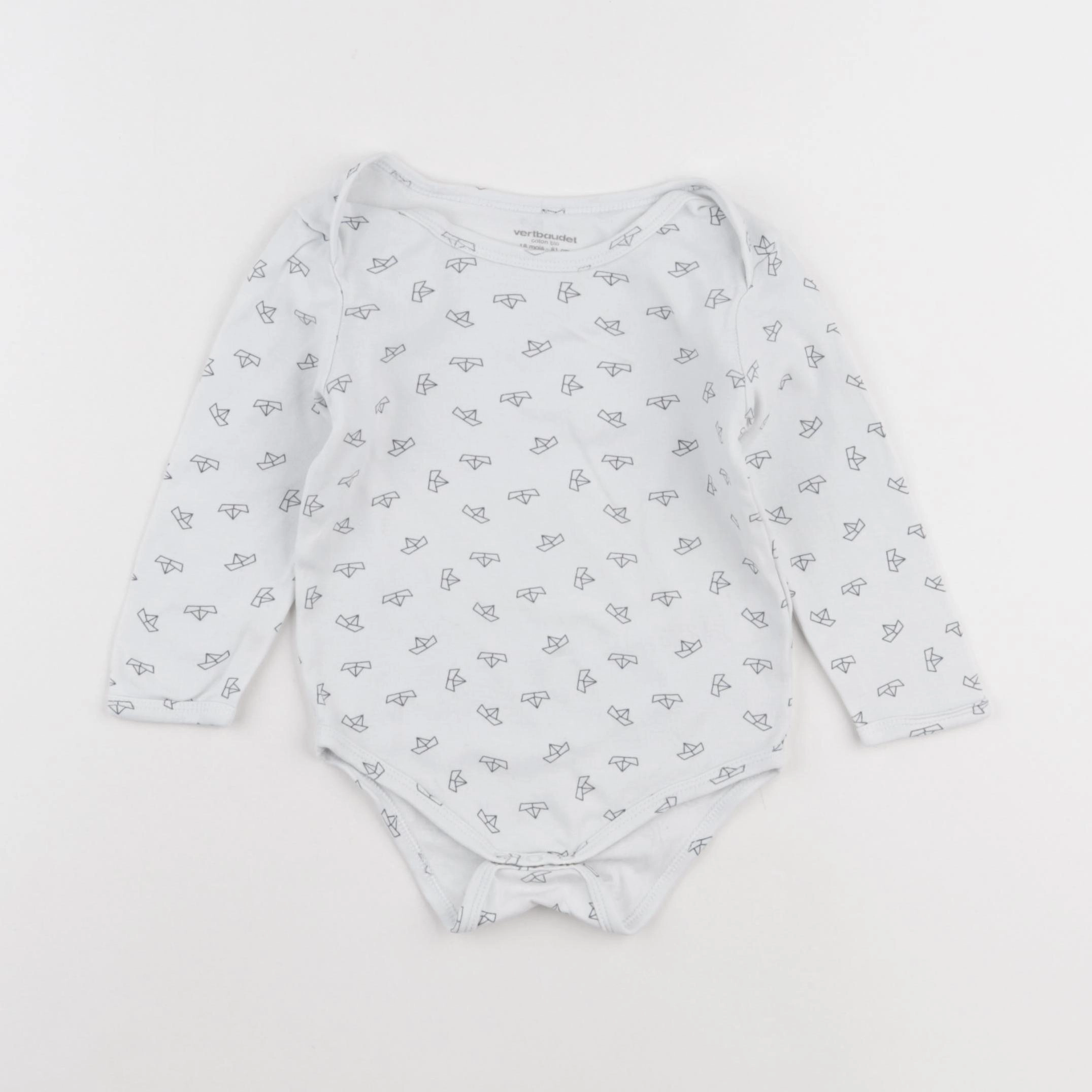 Vertbaudet - body blanc - 18 mois